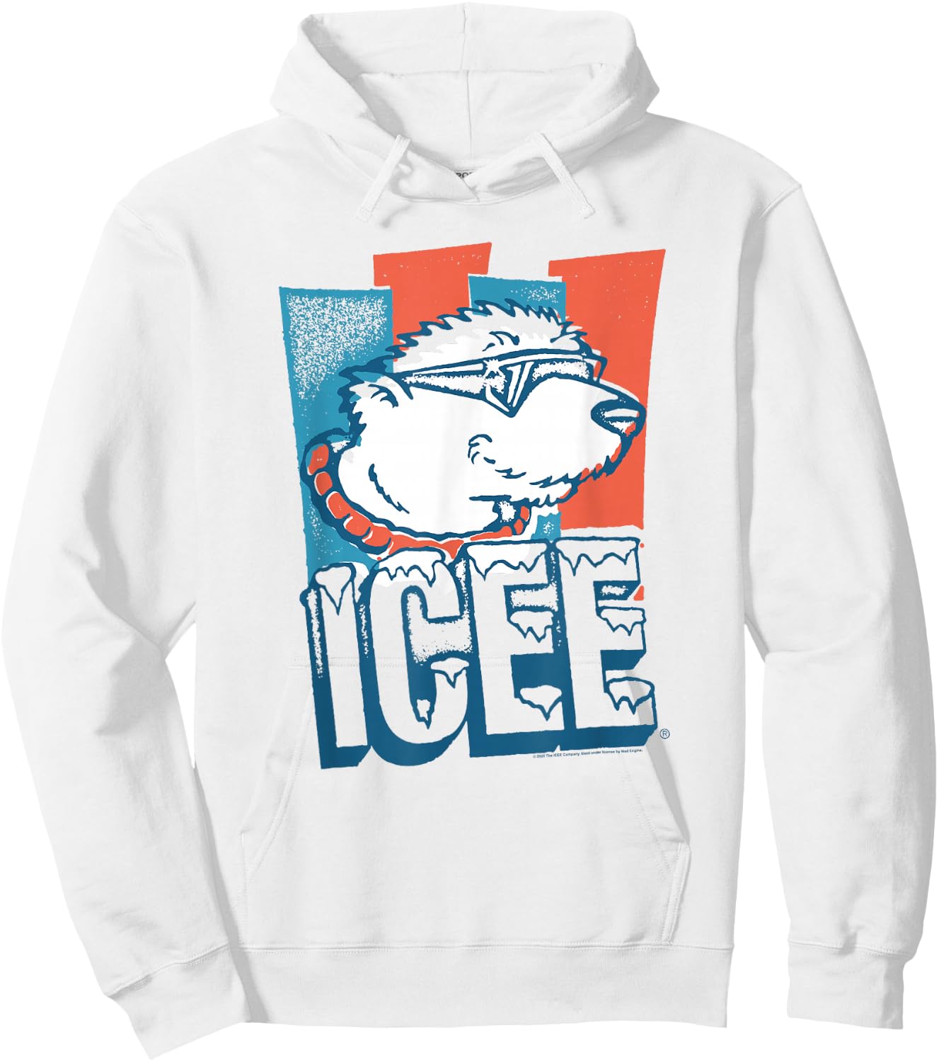 ICEE Bear Retro Icicle Logo Hoodie - Hoodie | White