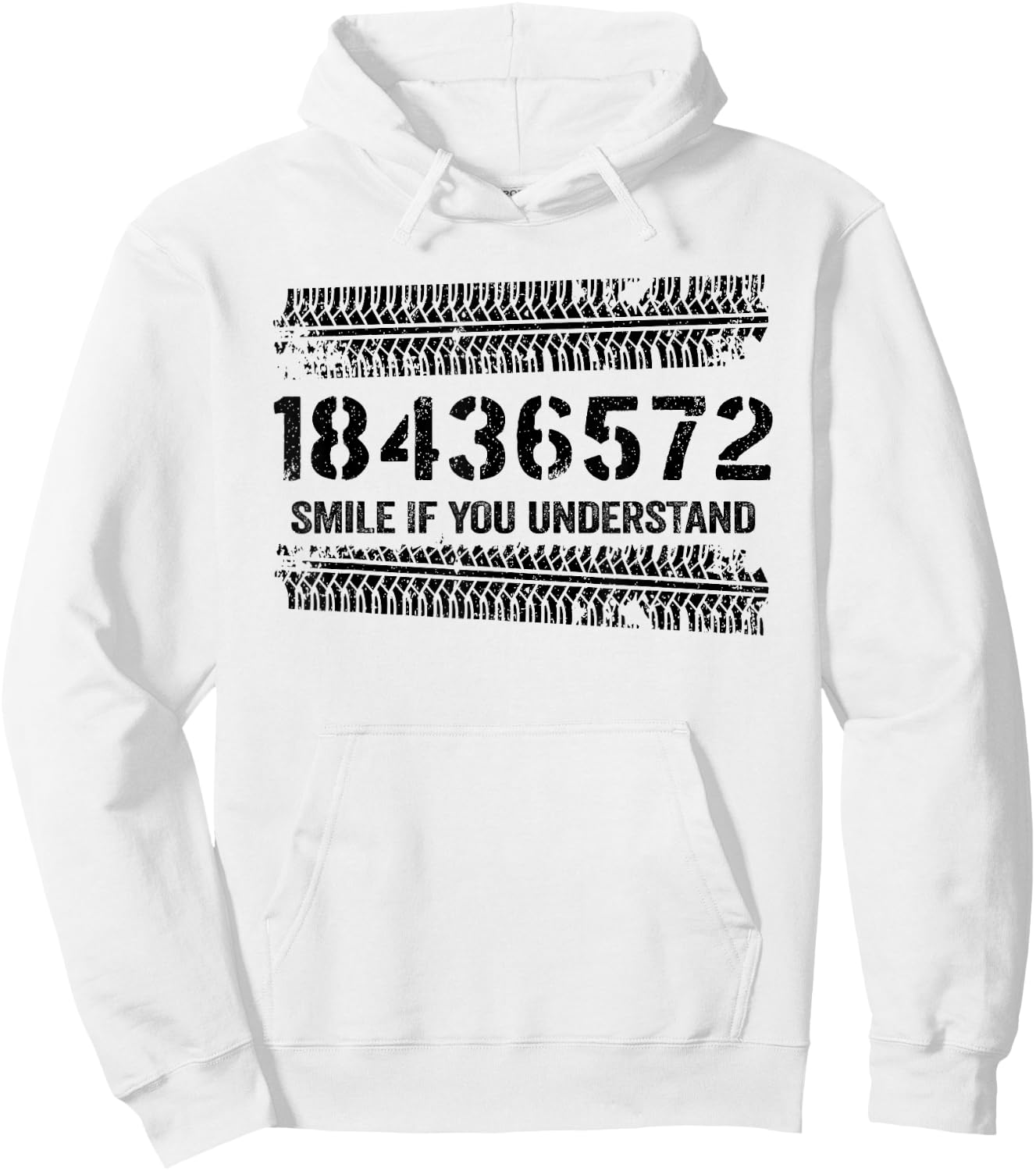 18436572 Smile If You Understand 18436572 Firing Order V8 Hoodie - Hoodie | White