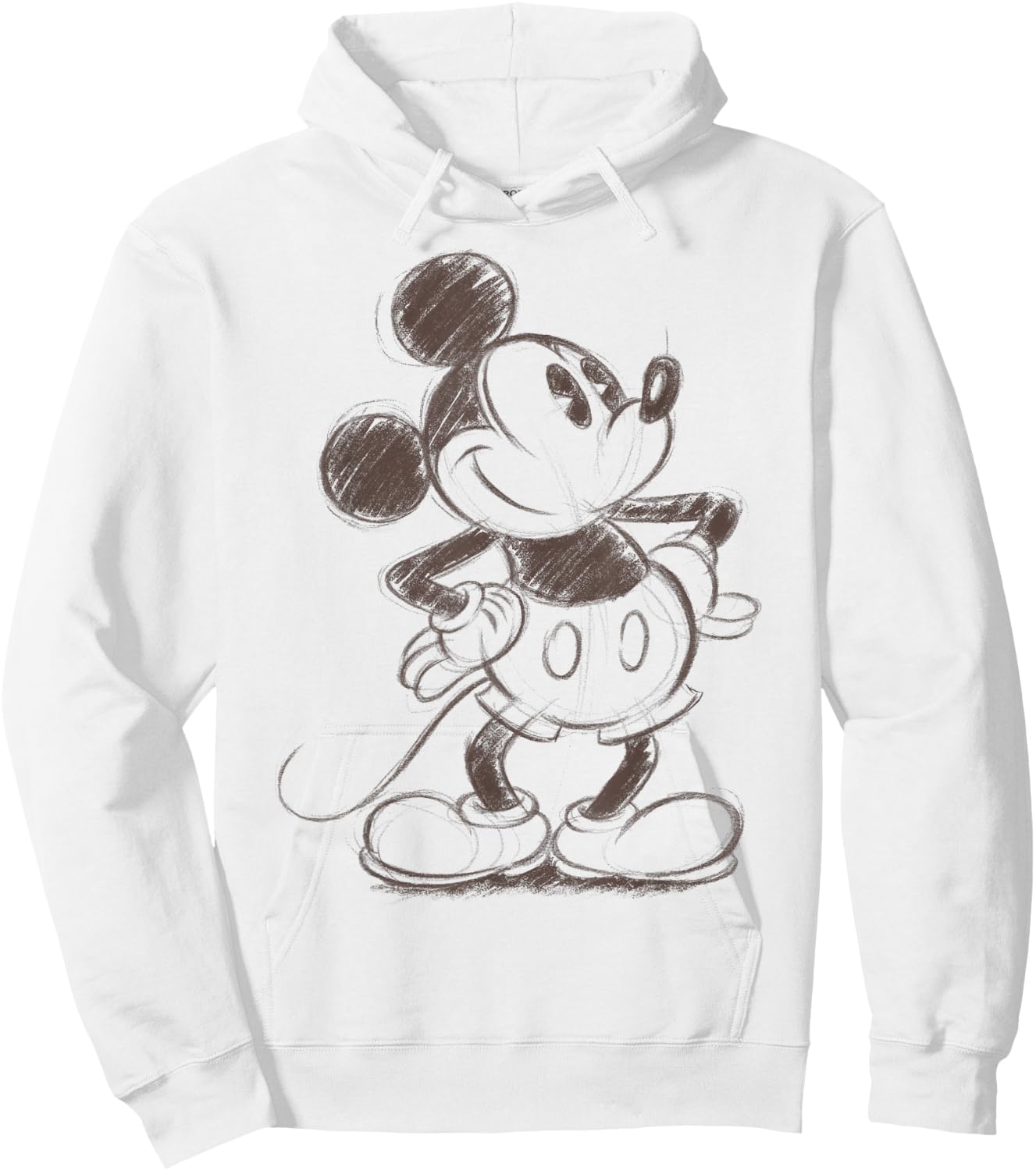 Disney Mickey and Friends Mickey Mouse Sketch Portrait Hoodie - Hoodie | White
