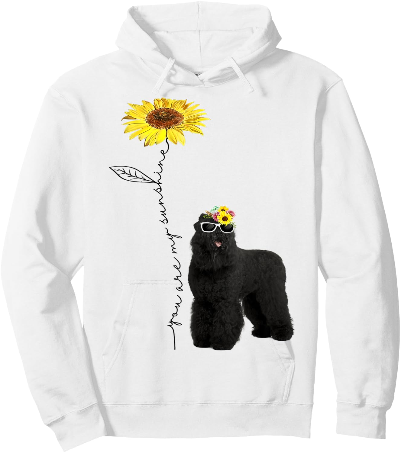Black Russian Terrier, my friends, my sunshine Hoodie - Hoodie | White