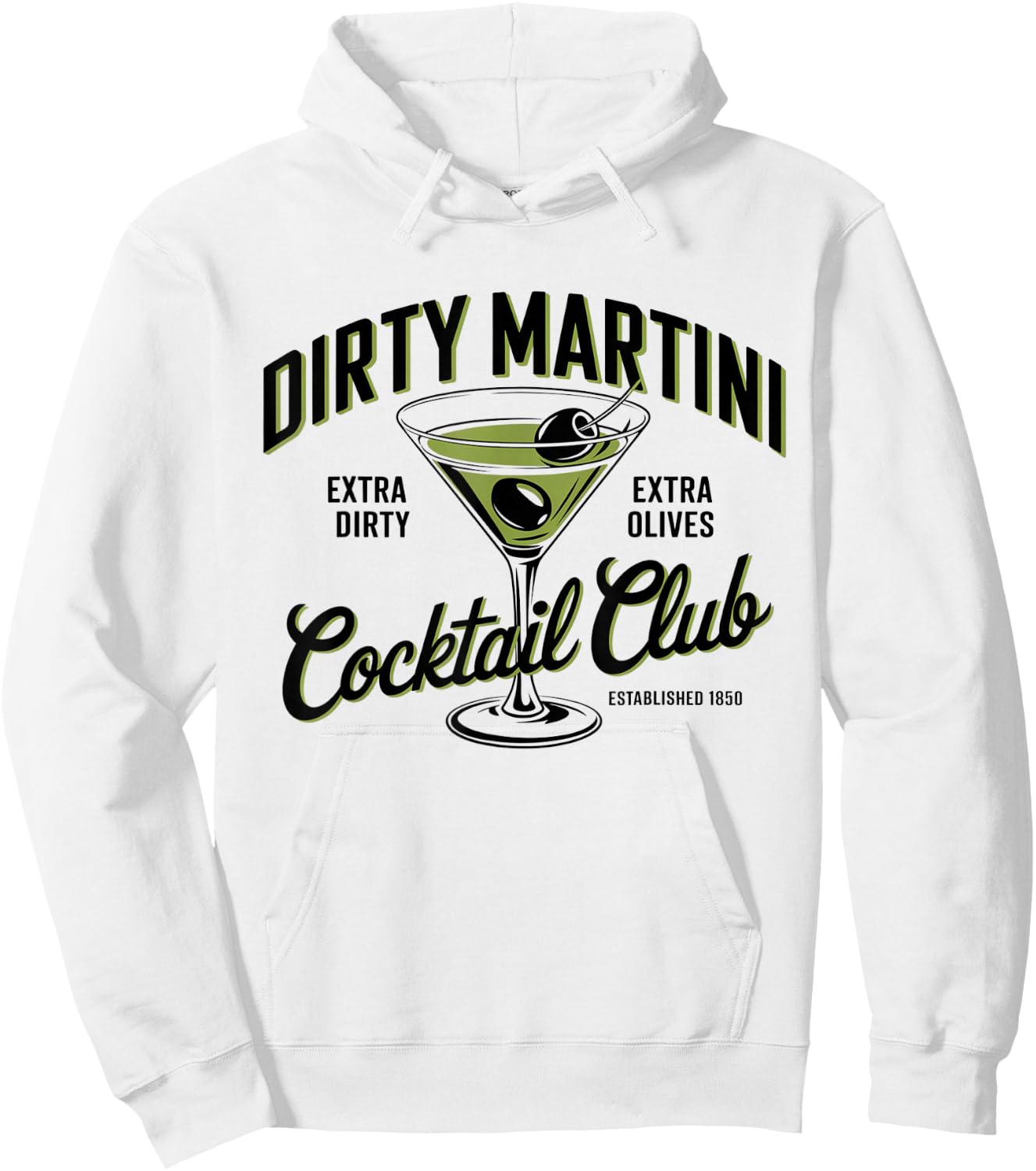 Dirtyy Bachelorette Martini Drinking Club Funny Hoodie - Hoodie | White