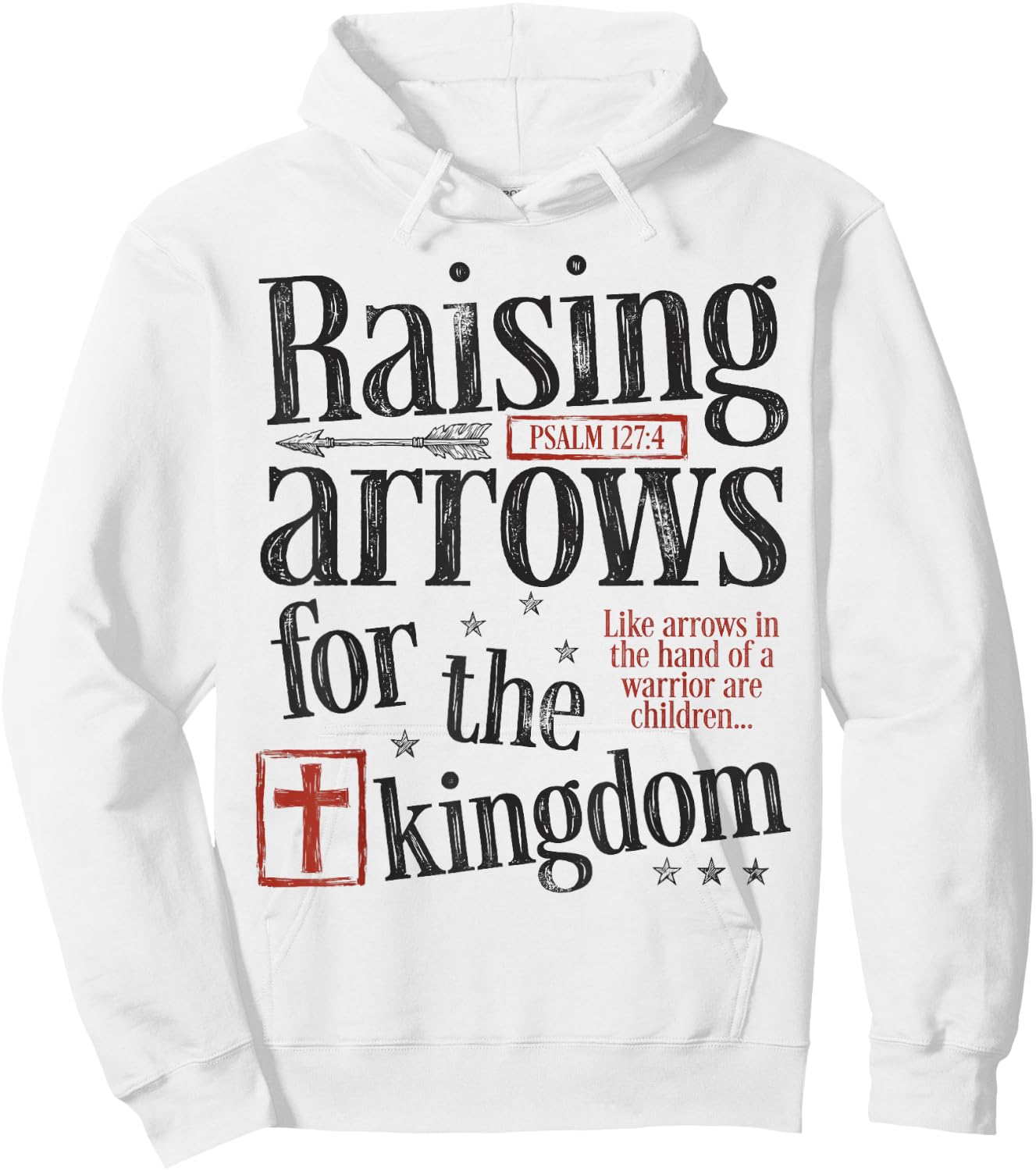 Dad Raising Arrows Fathers Day Christian Dad Husband Hoodie - Hoodie | White