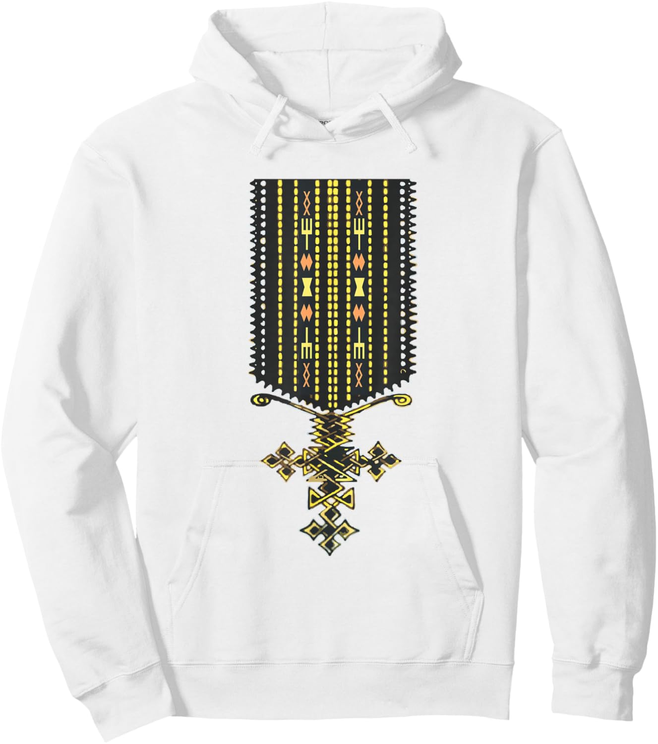 Äthiopische Mode Eritreische Mode Ethiopian Eritrean Traditional Hoodie - Hoodie | White