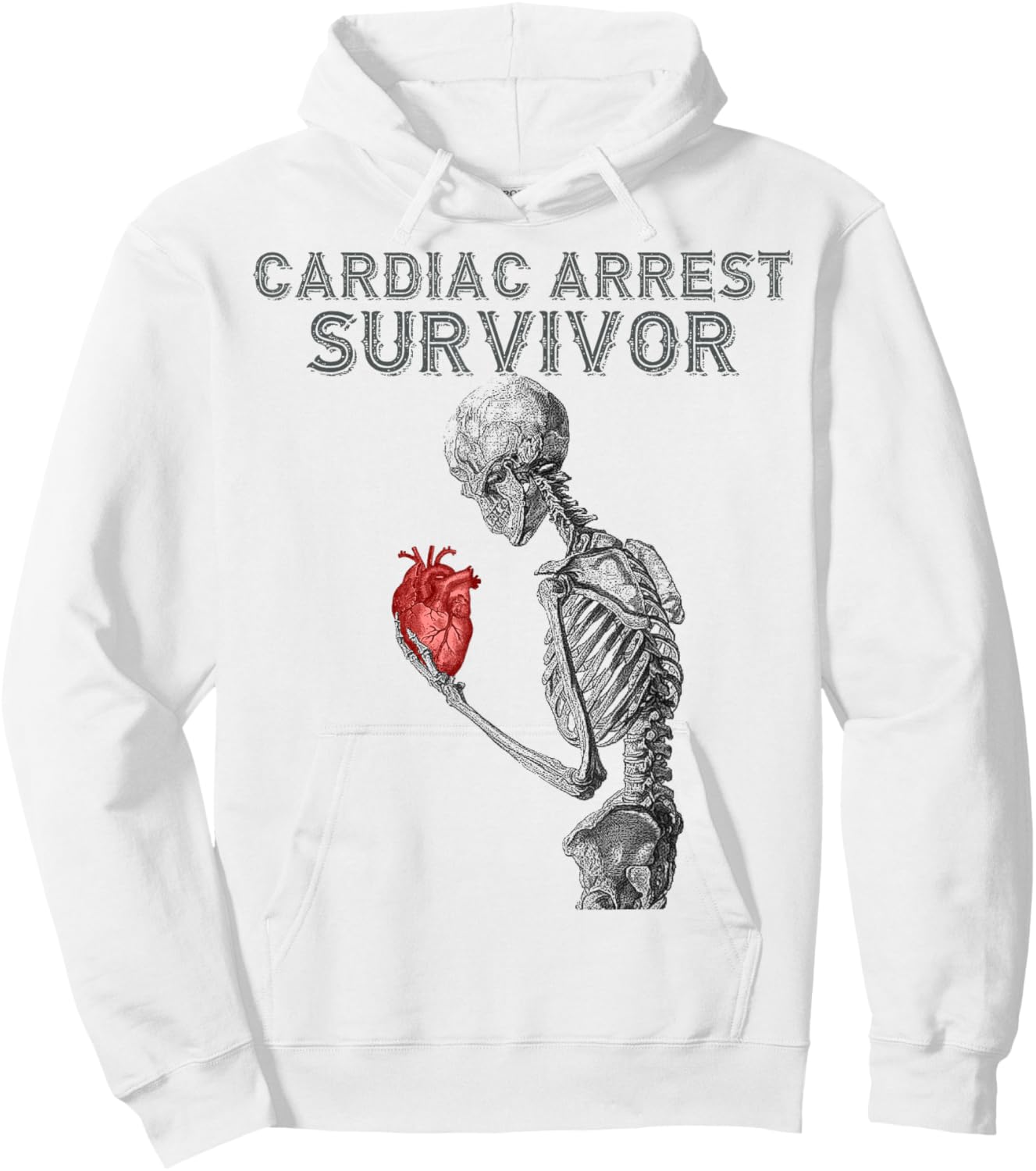 Cardiac Arrest Survivor Hoodie - Hoodie | White