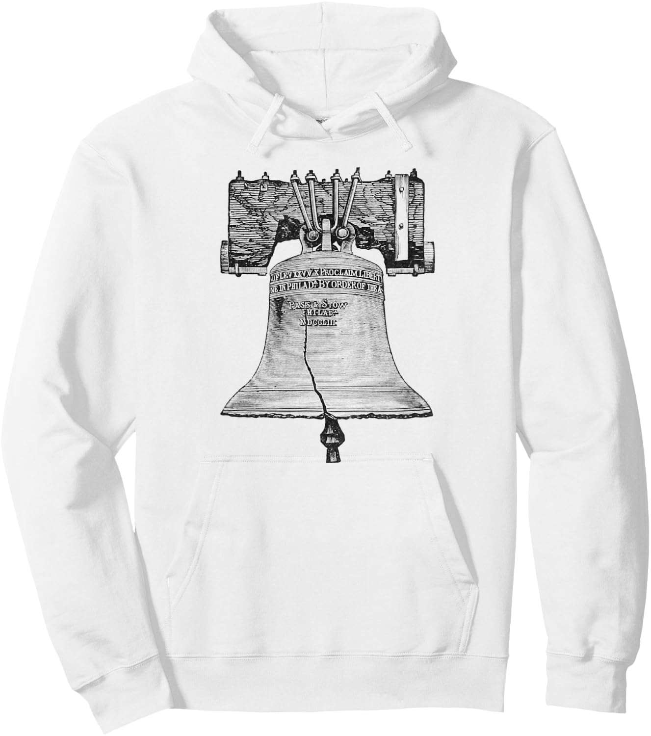 Liberty Bell Philadelphia Hoodie - Hoodie | White