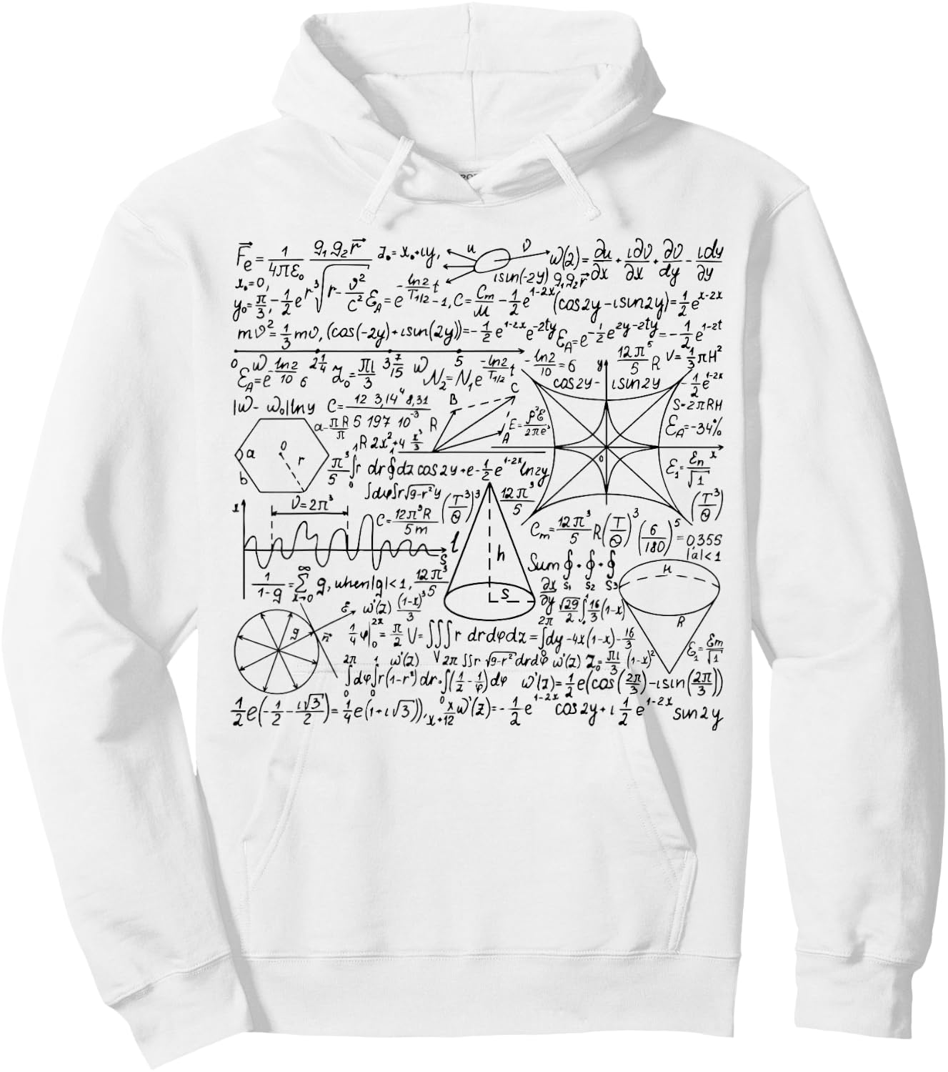 Math Equation Cool Quadratic Formula Geek Nerd Math gift Hoodie - Hoodie | White
