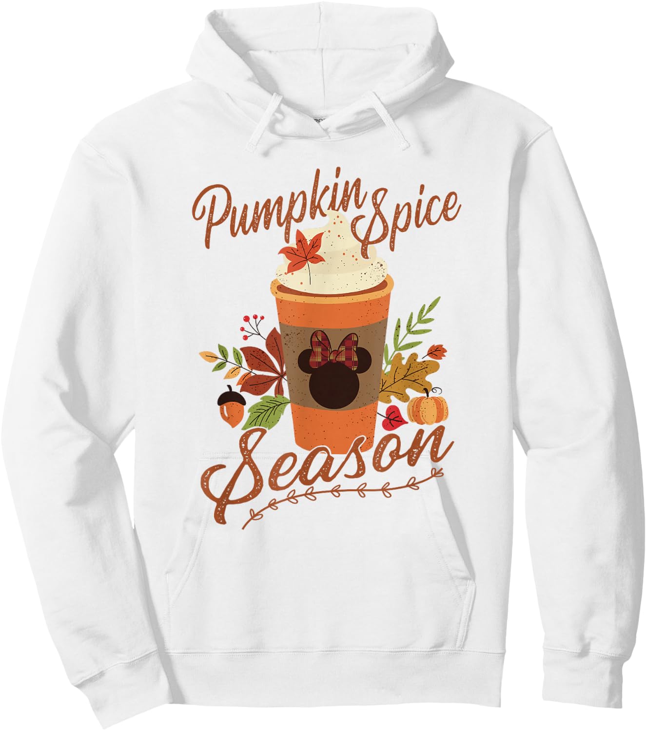 Disney Mickey and Friends Fall Pumpkin Spice Season Hoodie - Hoodie | White