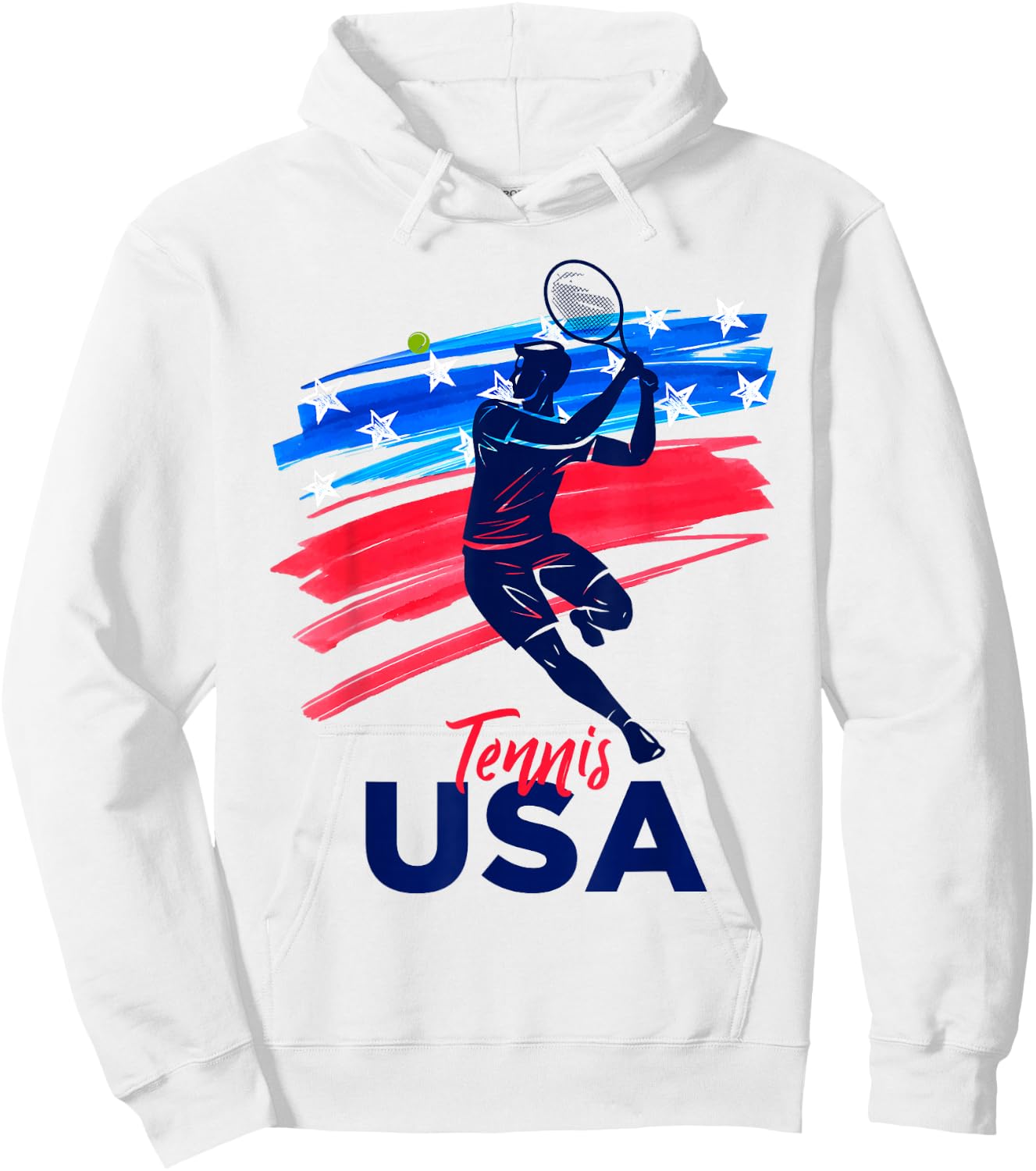 USA Tennis Support The Team Shirt USA Tennis Lover Hoodie - Hoodie | White