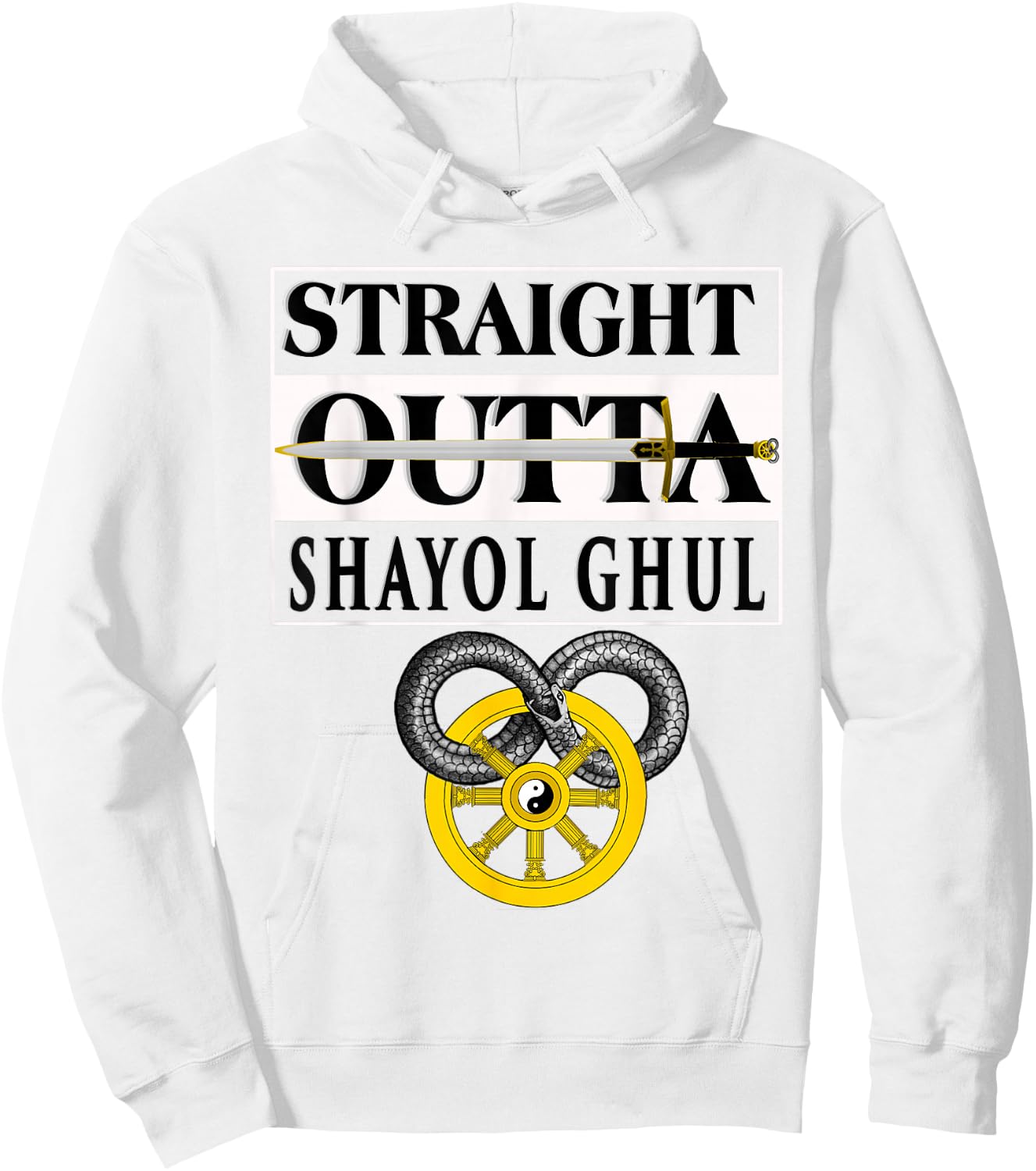 Straight outta Shayol Gul Wheel Time Hoodie - Hoodie | White