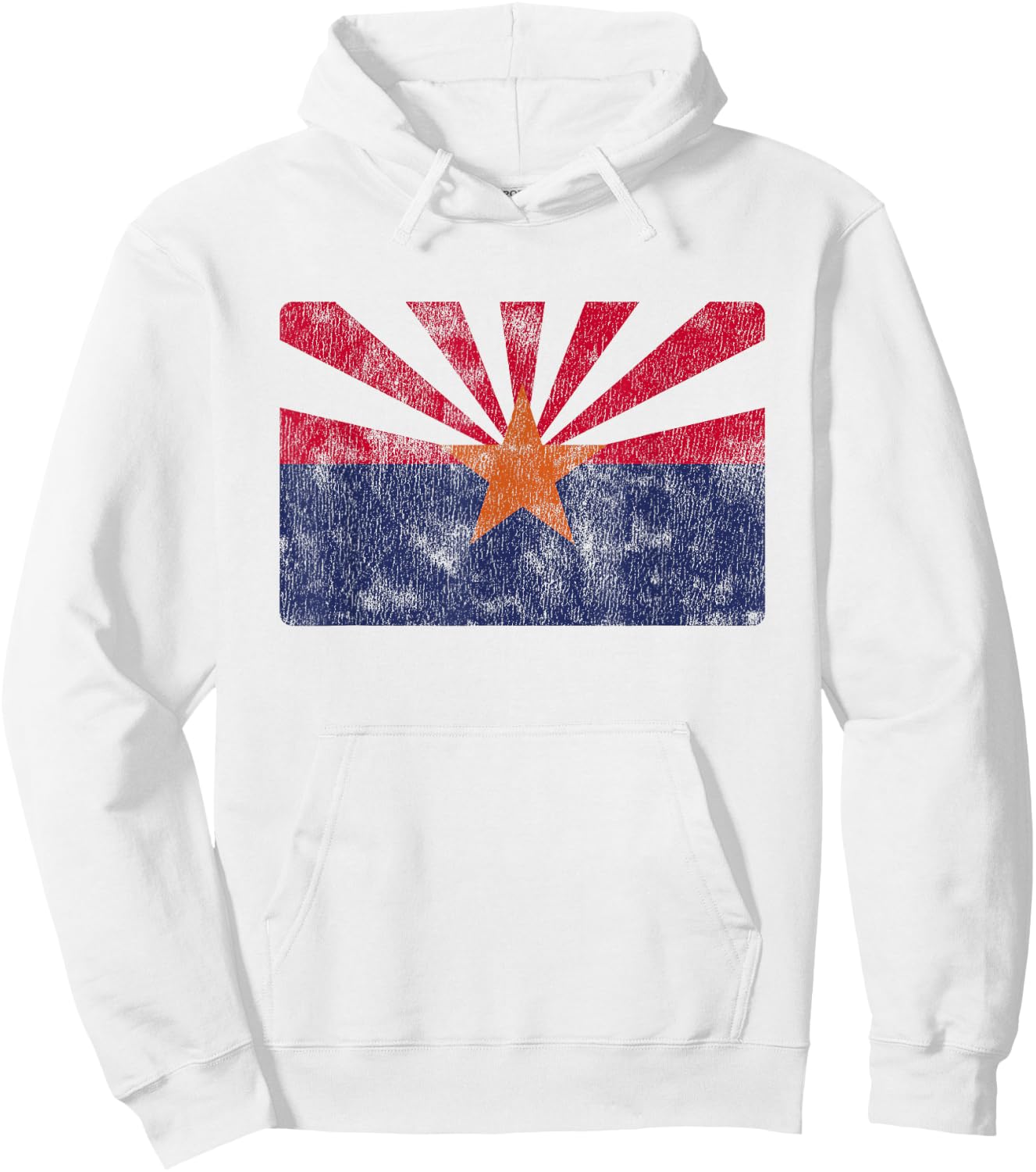 Vintage Arizona Flag AZ Souvenir Hoodie - Hoodie | White