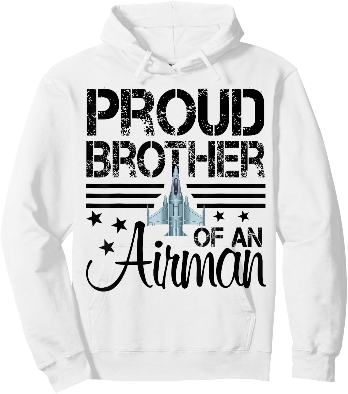 Proud Brother of An Airman Jet Plane Pilot Hoodie - Hoodie | White