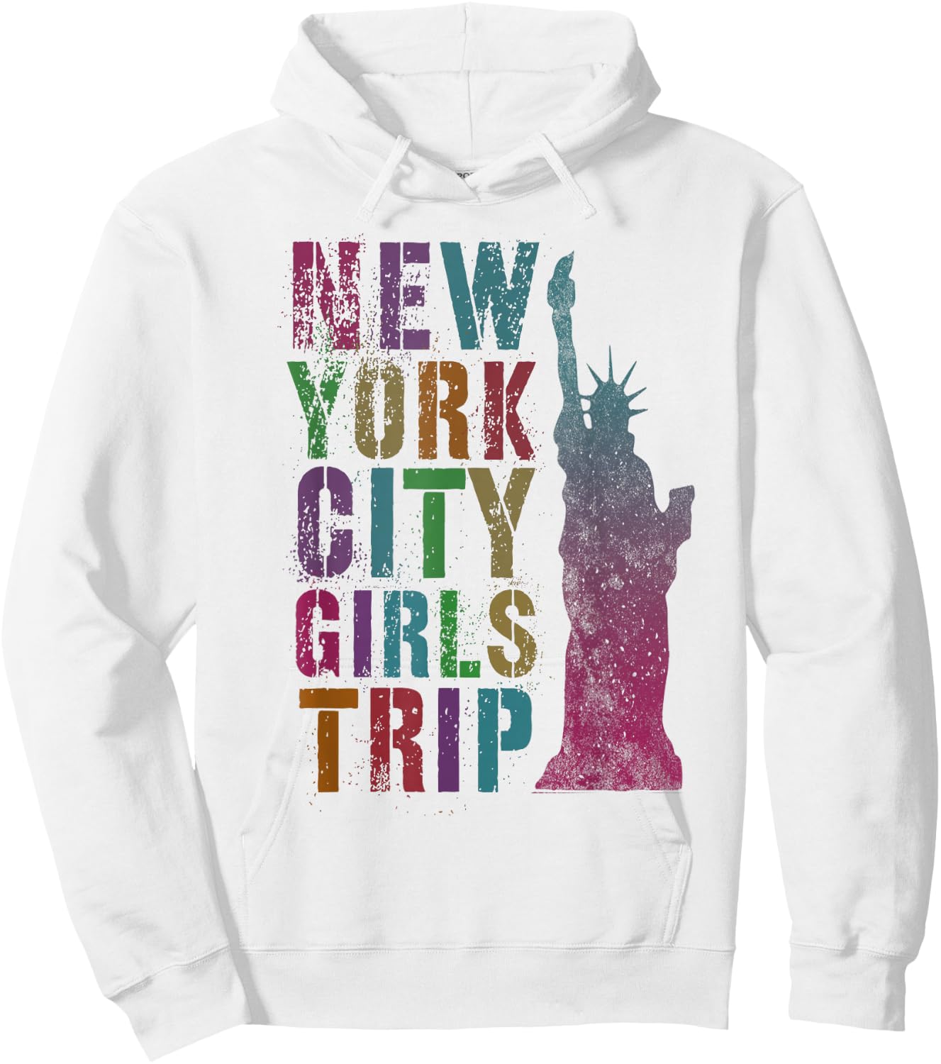 Pink NYC Girls Trip New York City Summer Besties NY Family Hoodie - Hoodie | White