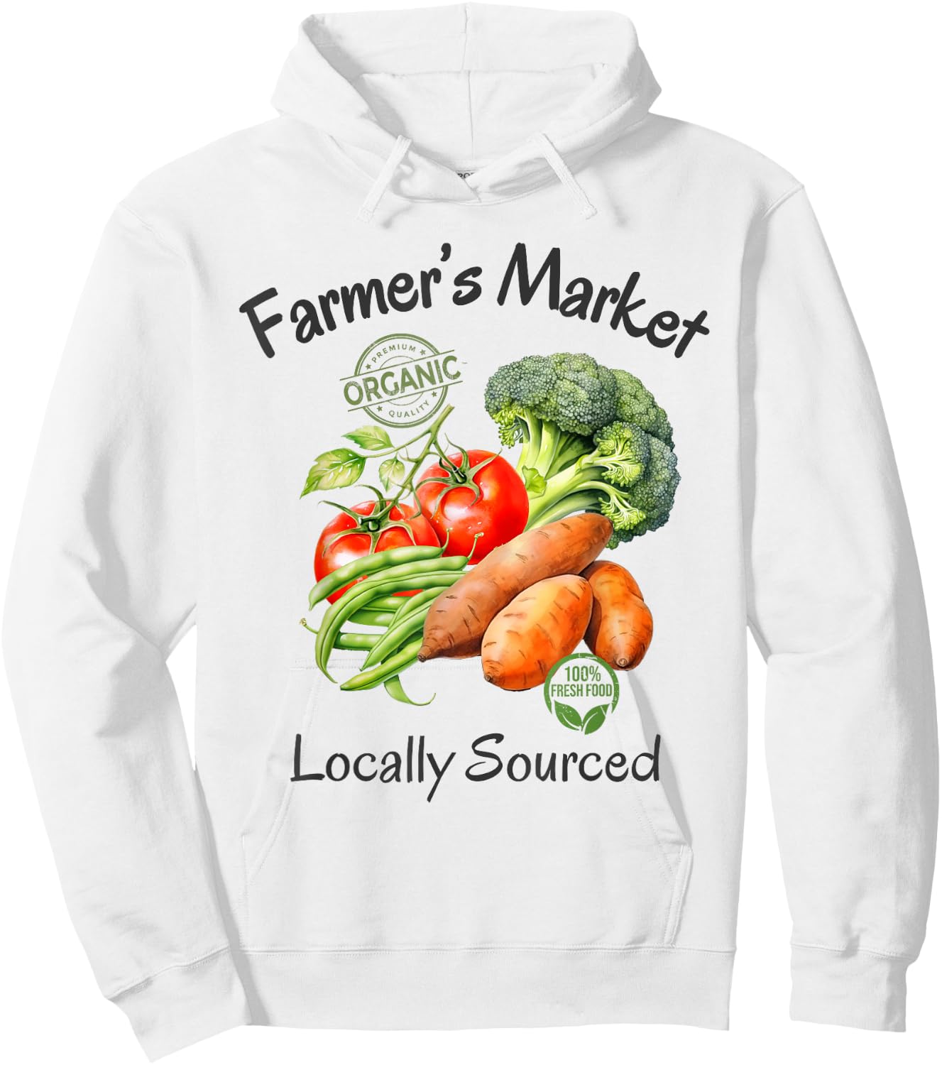 Farmer's Market Vegetables Farmcore Farmhouse Gardencore Hoodie - Hoodie | White