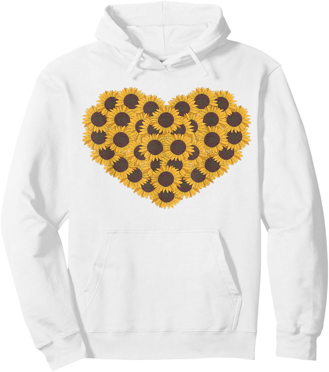 Heart Sunflower Lover Gardener Hippie Sunflower Hoodie - Hoodie | White