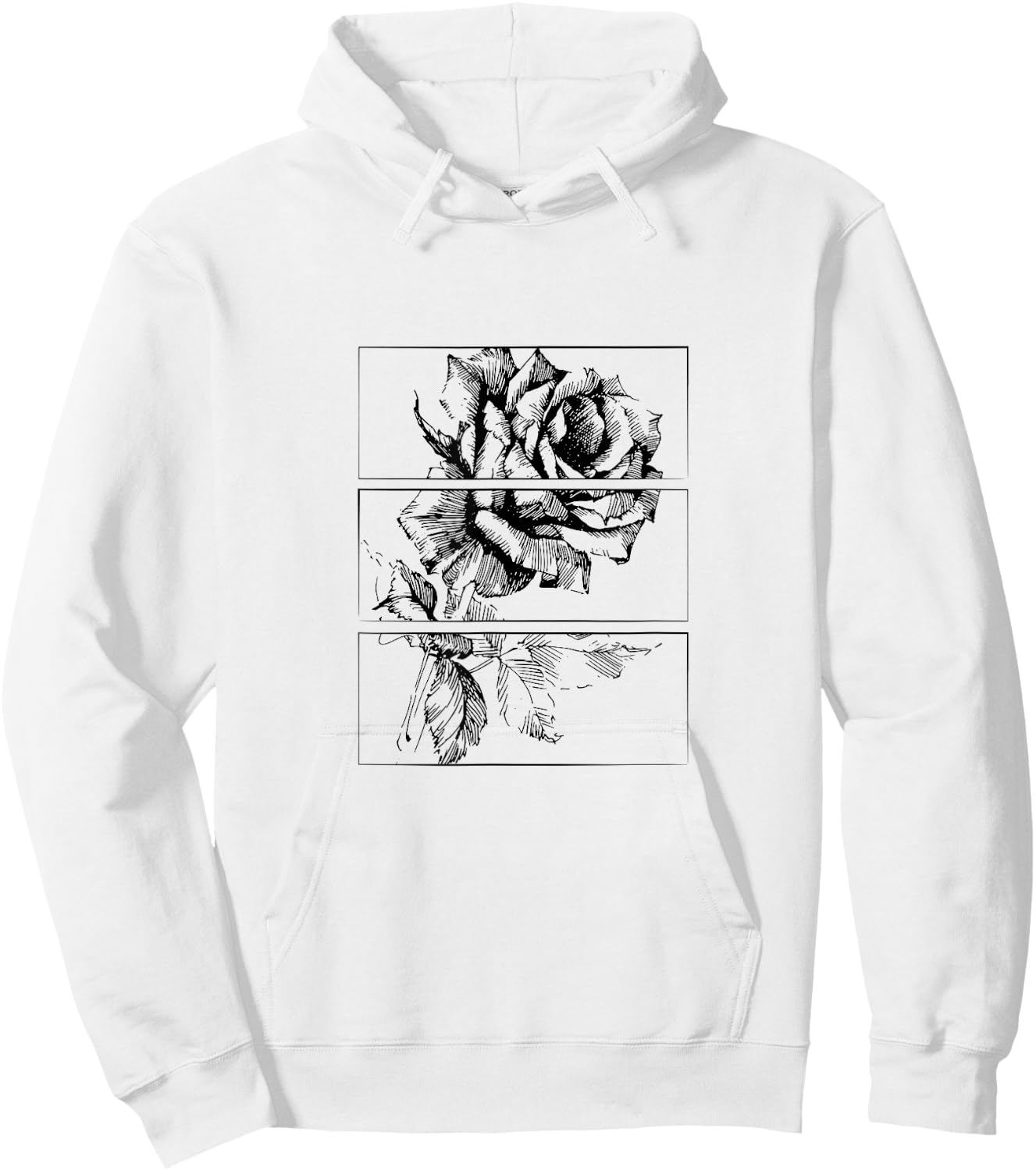 Black Roses Aesthetic Clothing Soft Grunge Clothes Goth Punk Hoodie - Hoodie | White