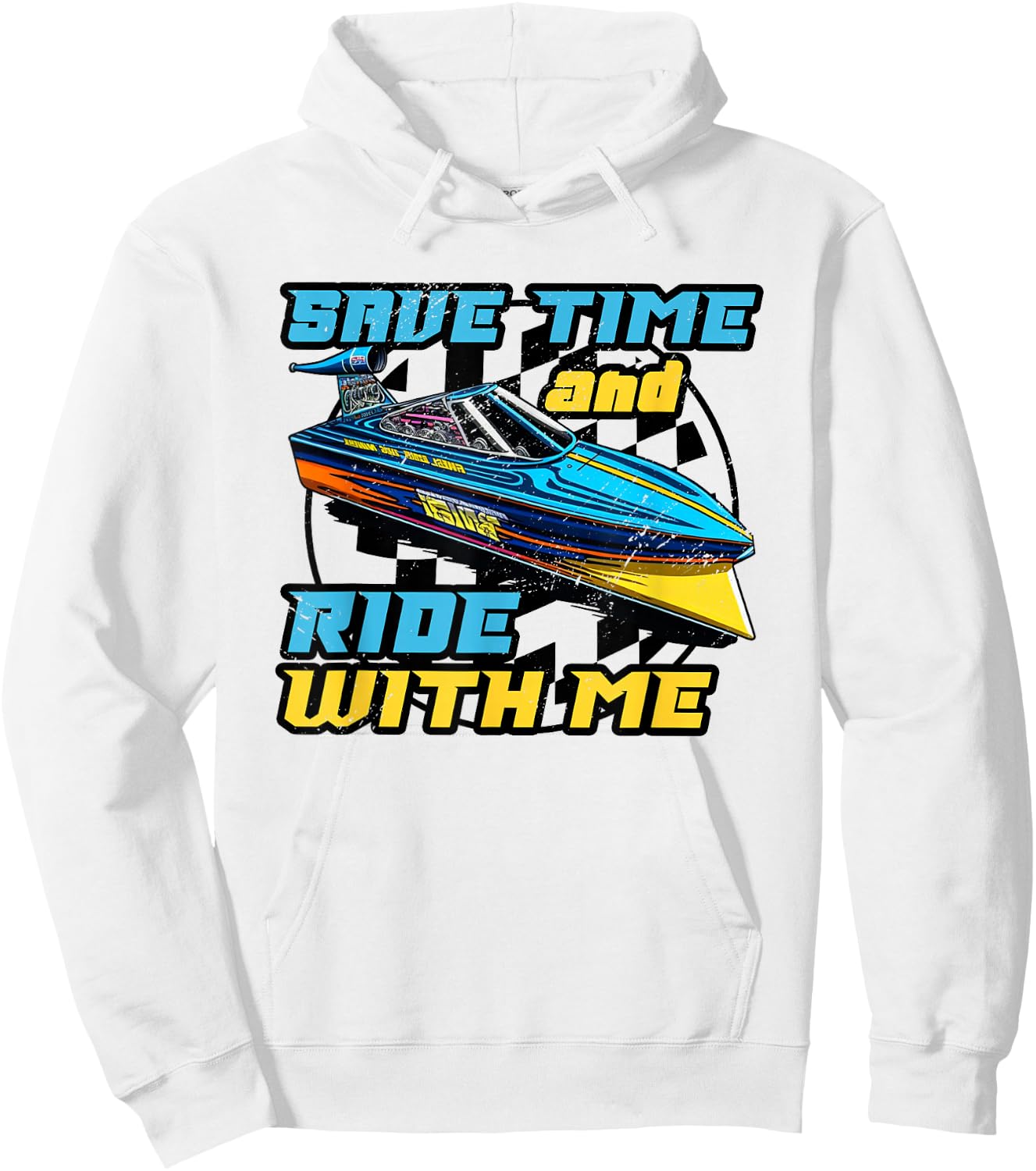 Drag Boat Racing Racer Speed Boat Driver Legend Hoodie - Hoodie | White