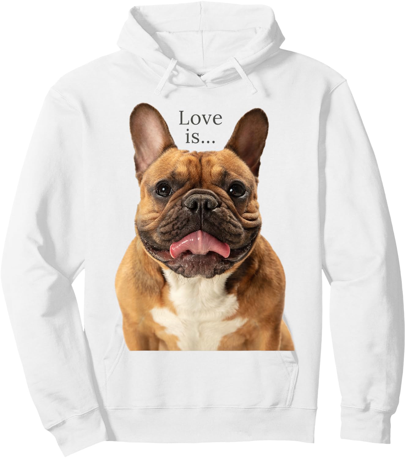 Fawn French Bulldog Shirt Love Frenchie Mom Dad Dog Puppy Hoodie - Hoodie | White