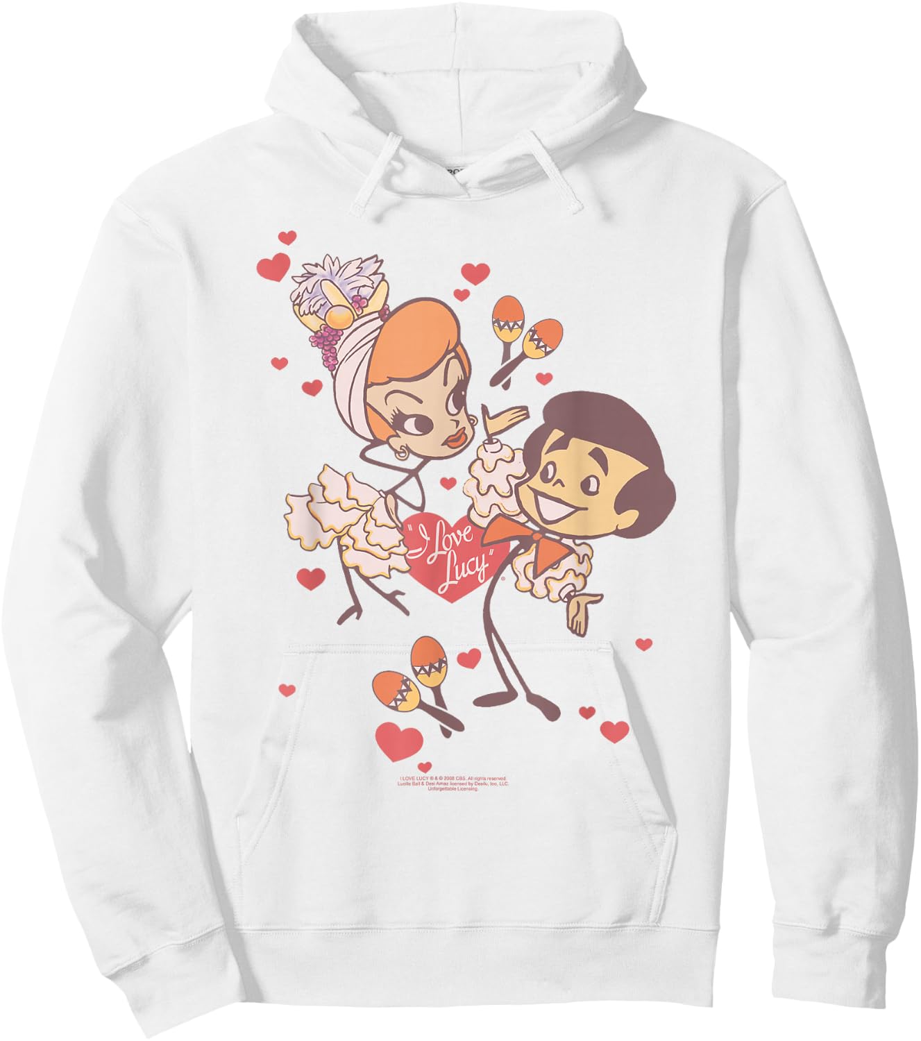 I Love Lucy Rumba Dance Hoodie - Hoodie | White