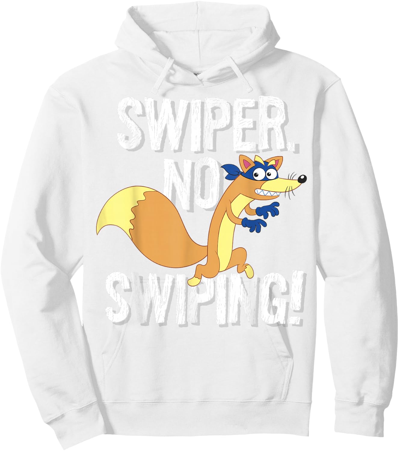 Dora The Explorer Swiper No Swiping Fox Hoodie - Hoodie | White