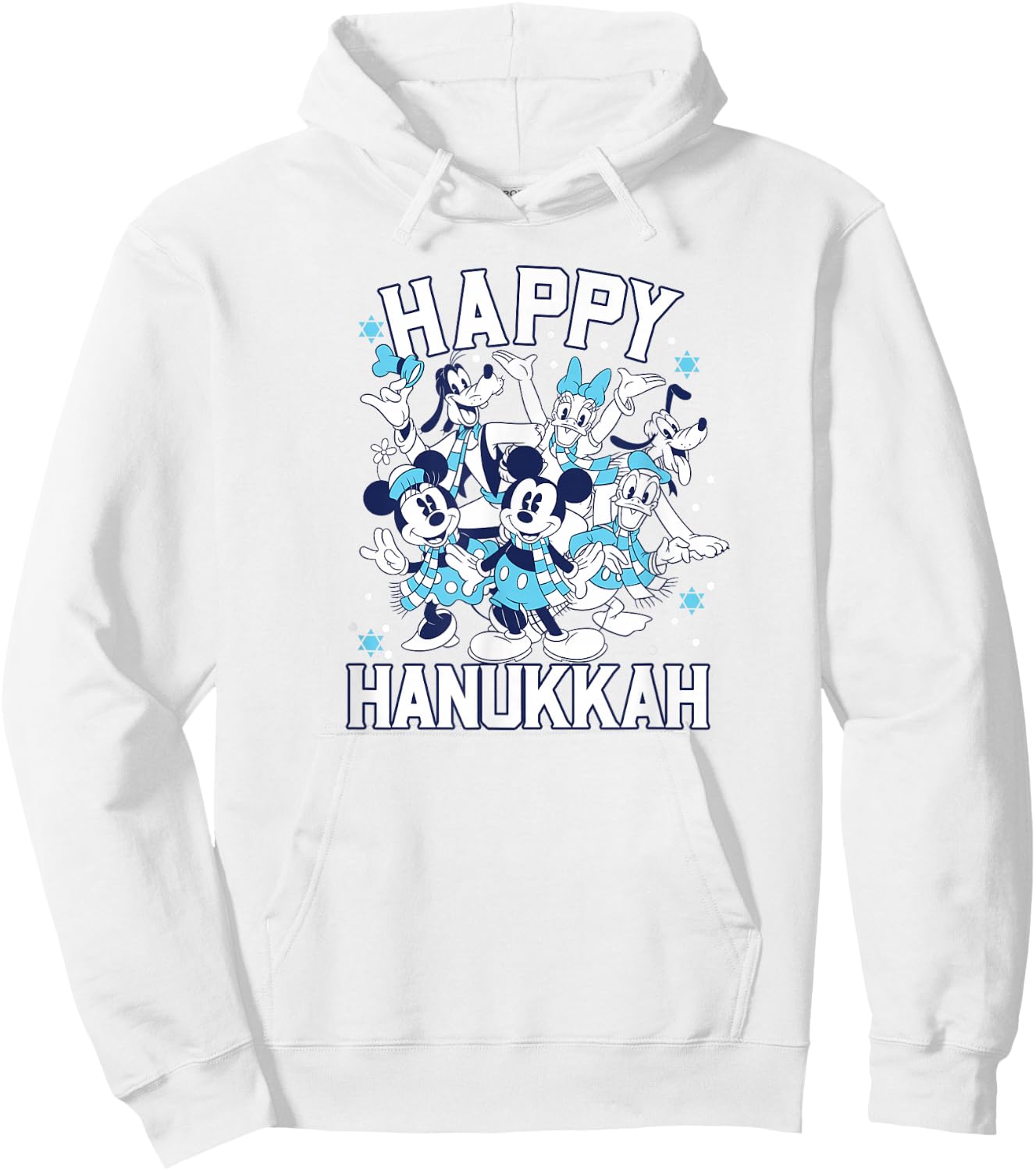 Disney - Happy Hanukkah from Mickey and Friends Hoodie - Hoodie | White