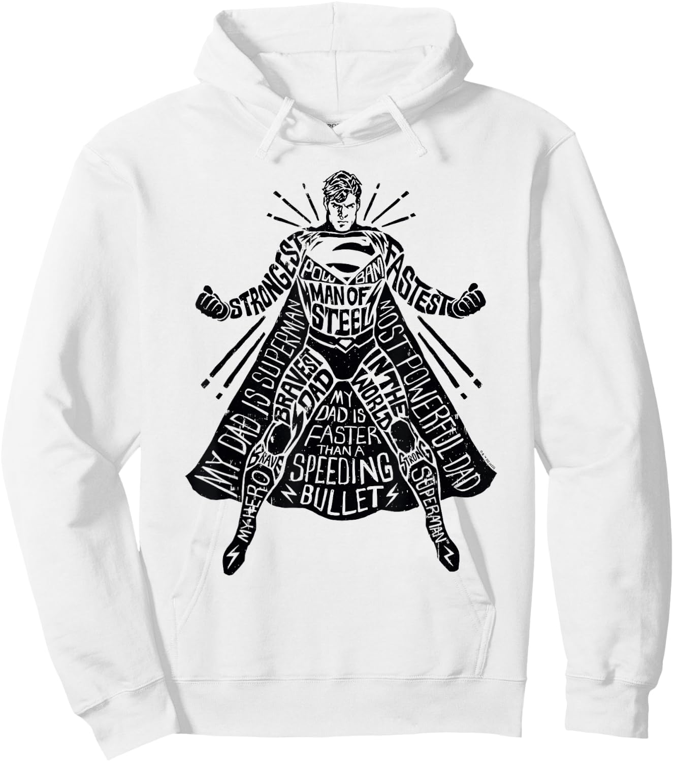 Superman Father's Day My Dad Is Superman Hoodie - Hoodie | White
