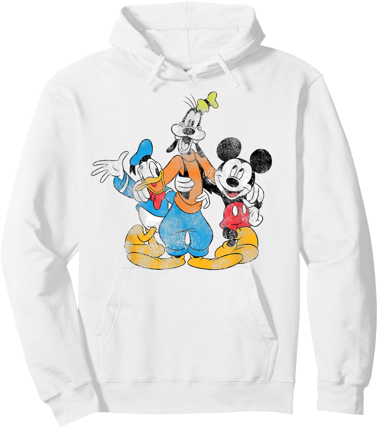 Disney - Mickey Donald and Goofy Trio Hoodie - Hoodie | White