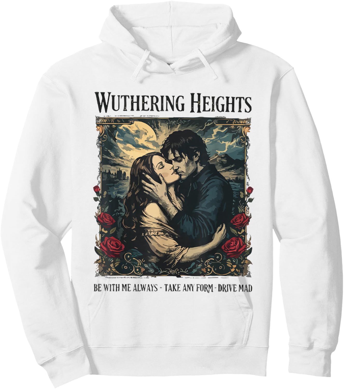 Wuthering Heights Gothic Book Lover Classic Literature Hoodie - Hoodie | White
