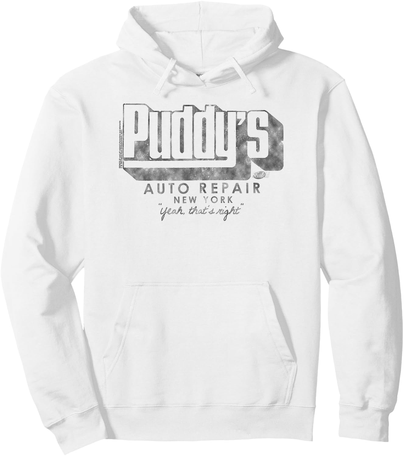 Seinfeld Puddy's Auto Repair New York Funny 90's TV Show Hoodie - Hoodie | White