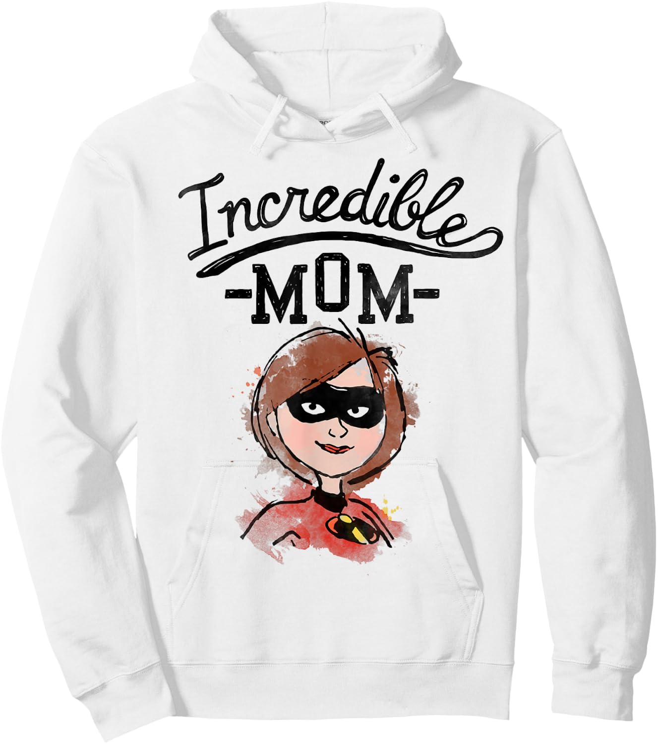 Disney Pixar Incredibles 2 Super Mom Sketch Graphic Hoodie - Hoodie | White