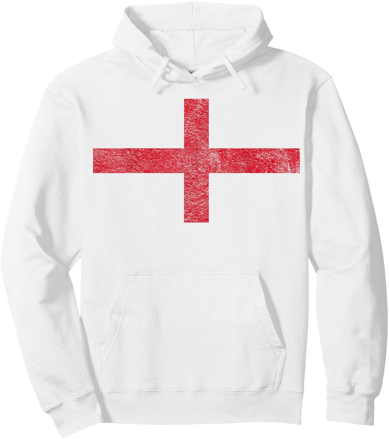 England St Georges Cross Flag Hoodie - Hoodie | White