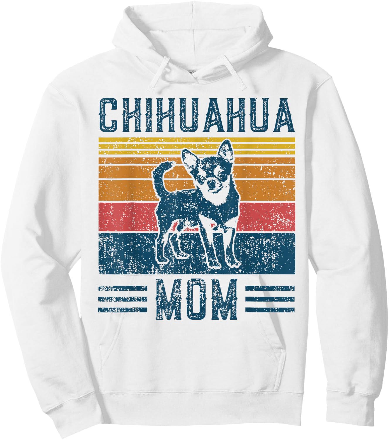 Dog Chihuahua Mom - Vintage Chihuahua Mom Women Kids Hoodie - Hoodie | White