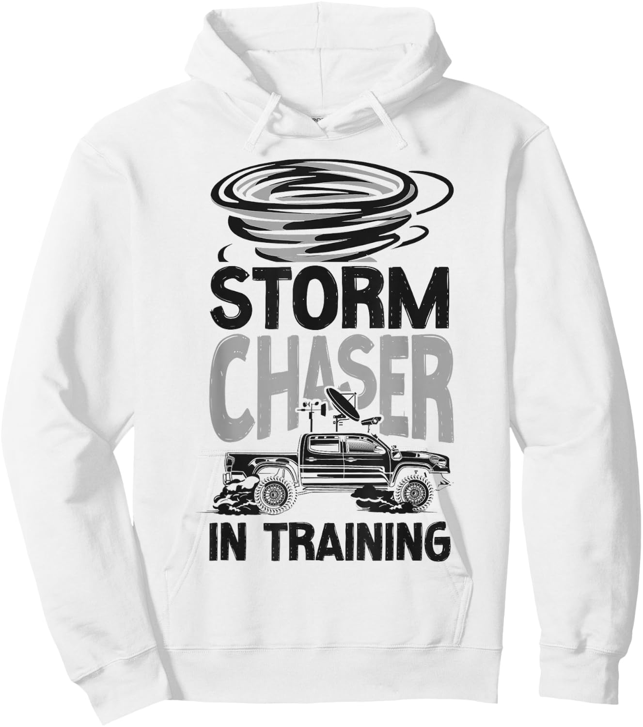 Storm Chaser Hurricane Meteorology Tornado Storm Chaser In Hoodie - Hoodie | White