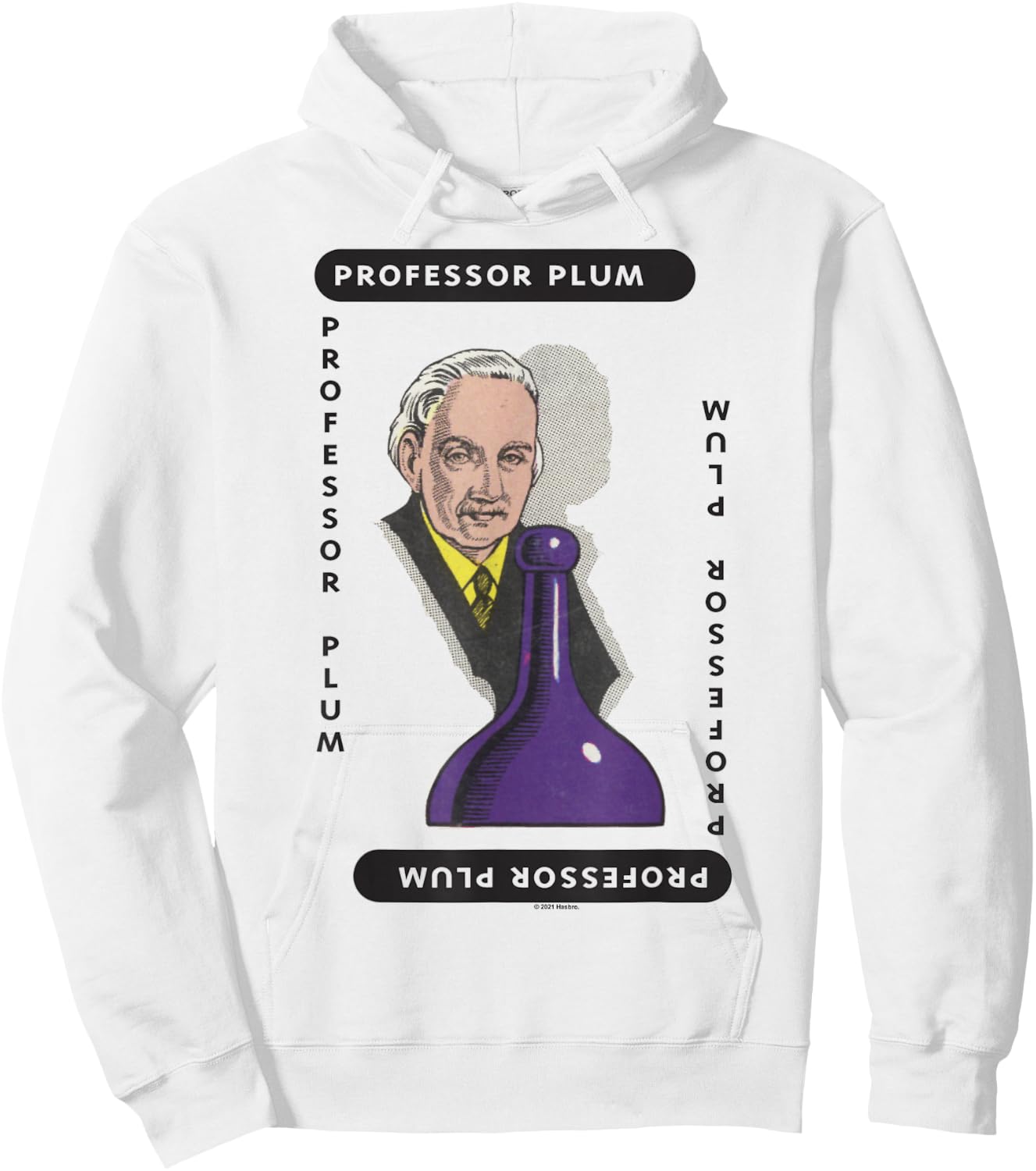 Clue Professor Plum Playing Card Halloween Costume Hoodie - Hoodie | White