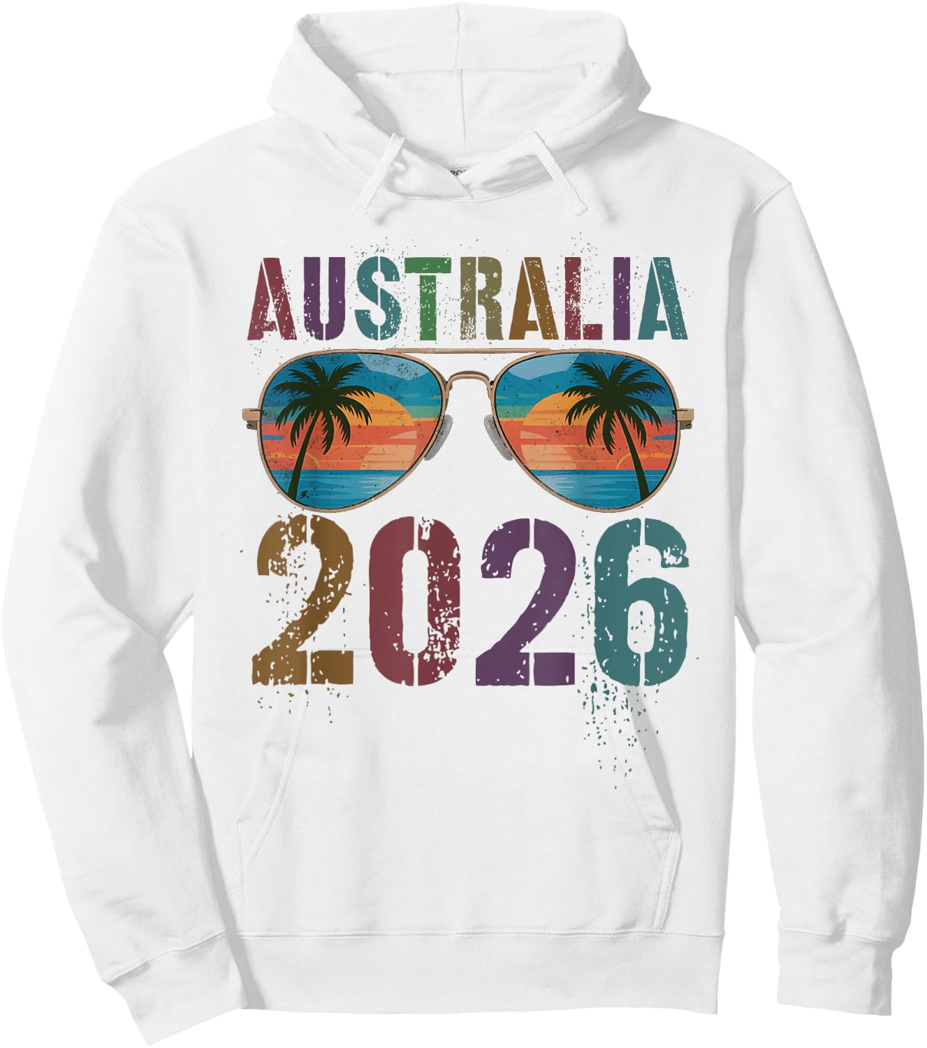 Cute Australia 2026 Trip Holiday Vacay Matching Family Girls Hoodie - Hoodie | White
