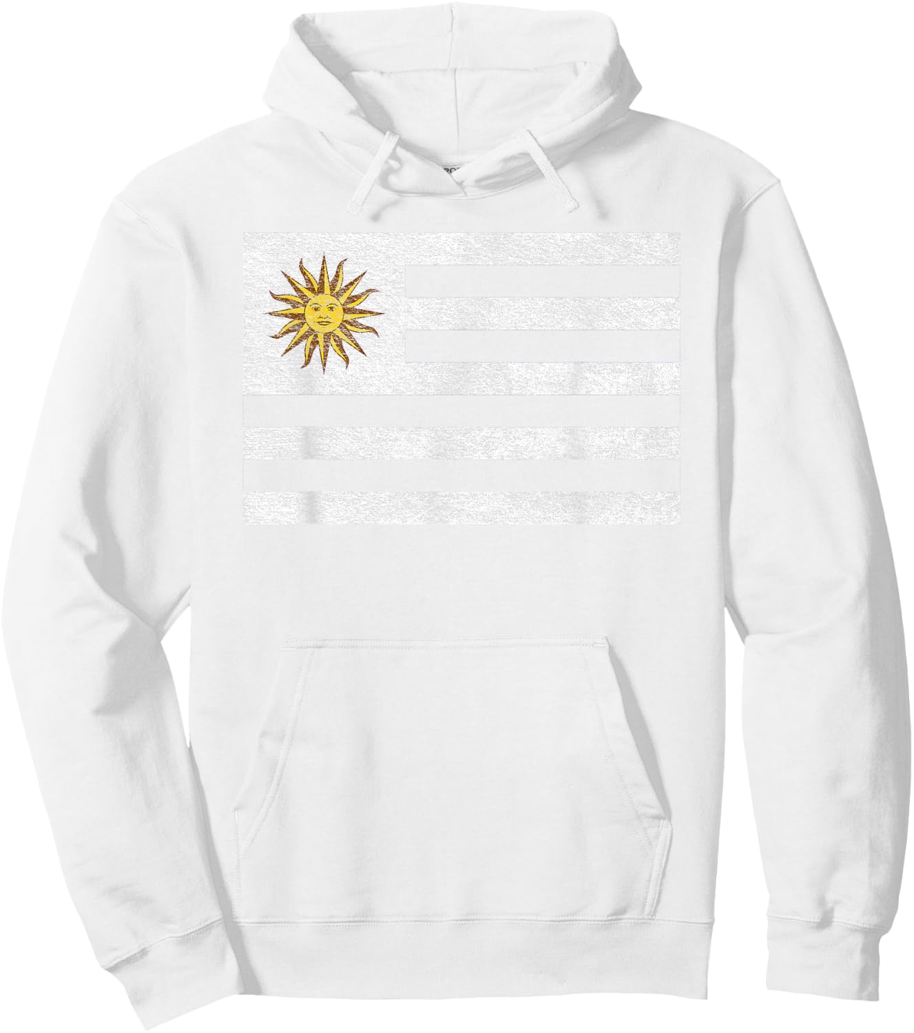 Uruguay National Flag Coat of ARMS Hoodie - Hoodie | White