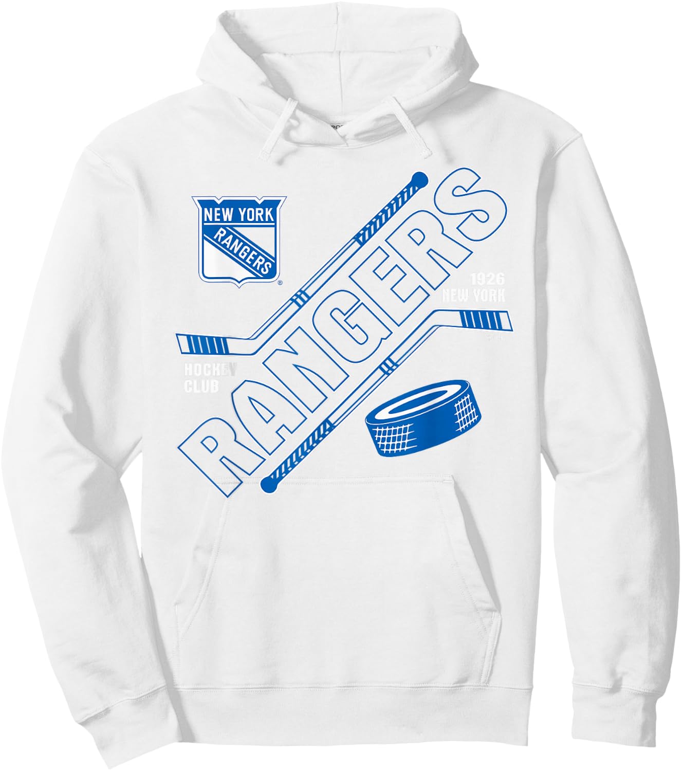 New York Rangers Force Red Officially Licensed Hoodie - Hoodie | White