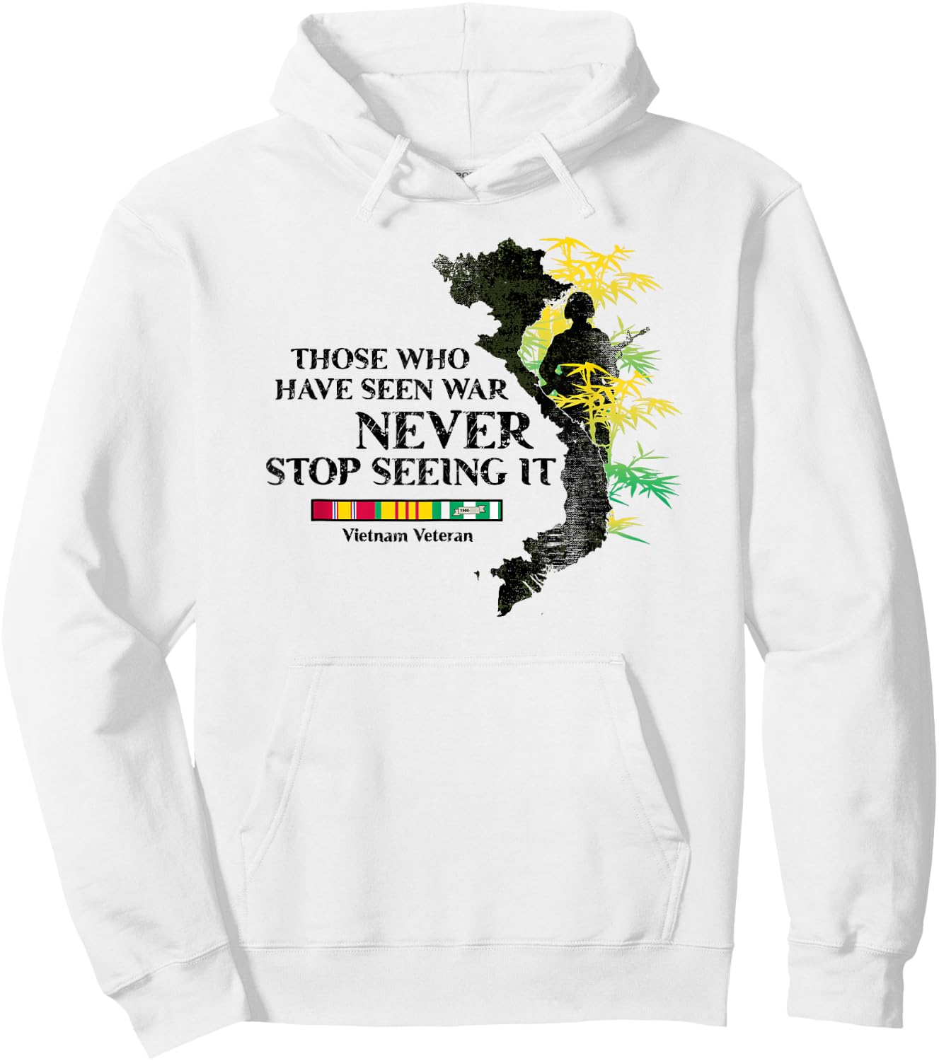 Those Who Have Seen War Never Stop Seeing it Hoodie - Hoodie | White