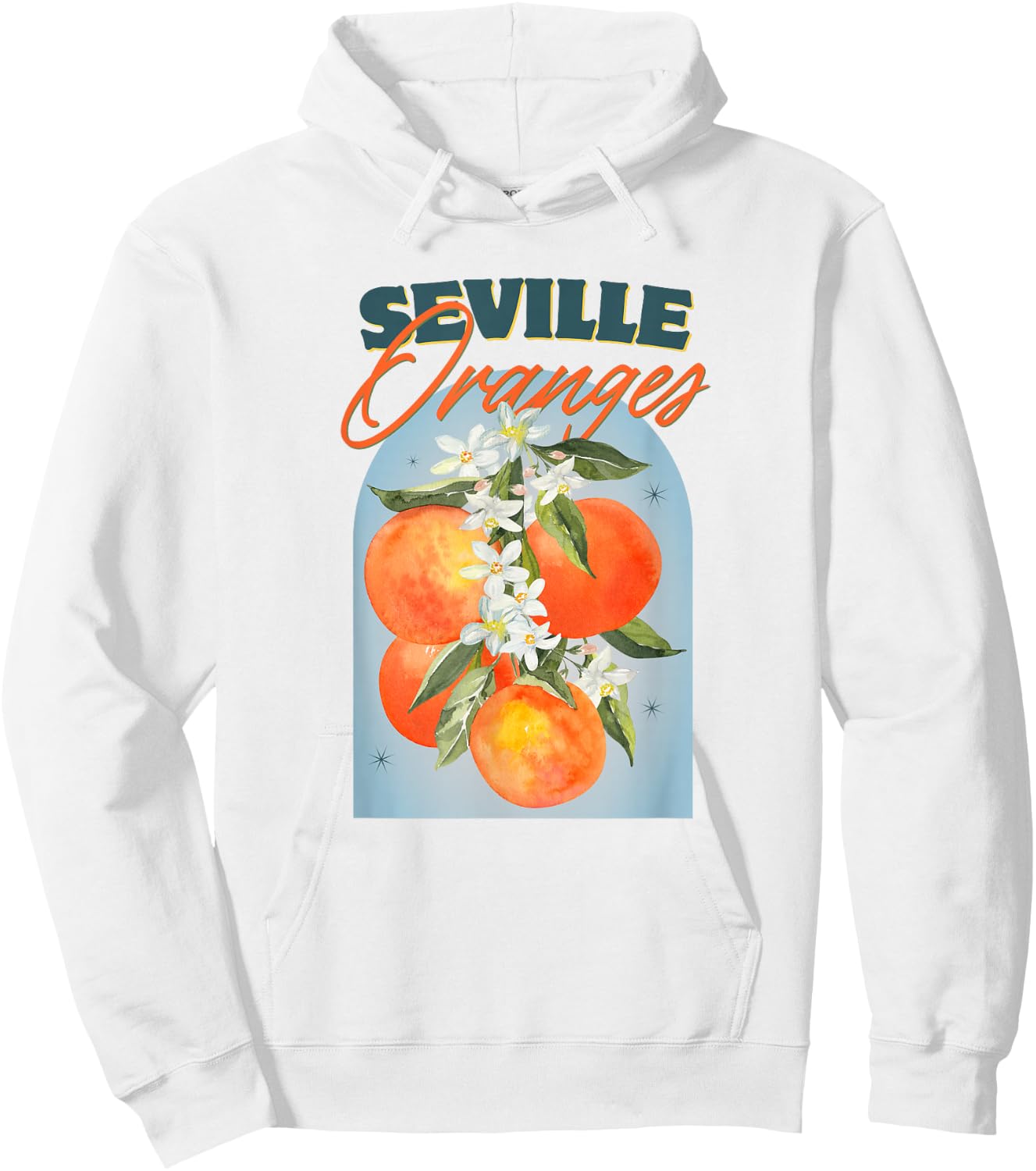 Seville oranges Italian summer farmers market Hoodie - Hoodie | White