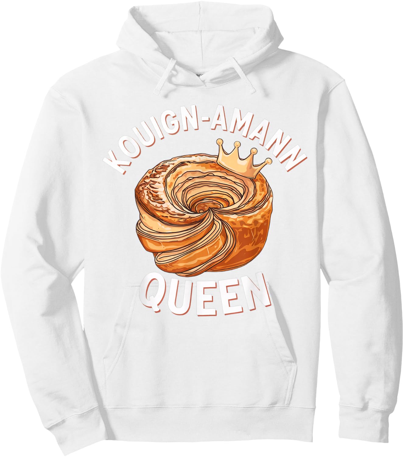 Kouign-Amann Lover | French Pastry Design | Bakery Art Hoodie - Hoodie | White