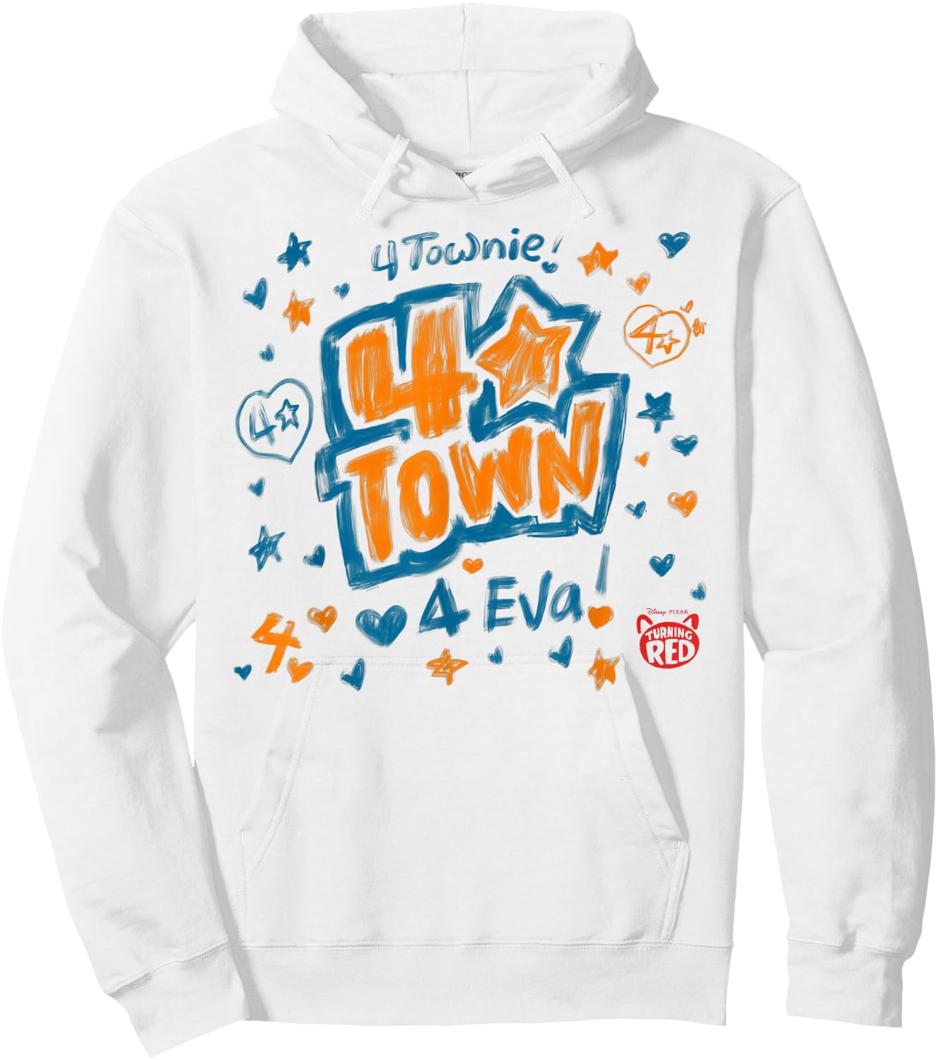 Disney PIXAR Turning Red 4-Town 4-Eva Hoodie - Hoodie | White
