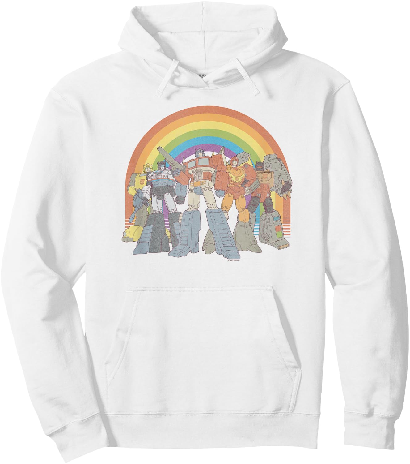 Transformers Pride Rainbow Heroes Unite Hoodie - Hoodie | White
