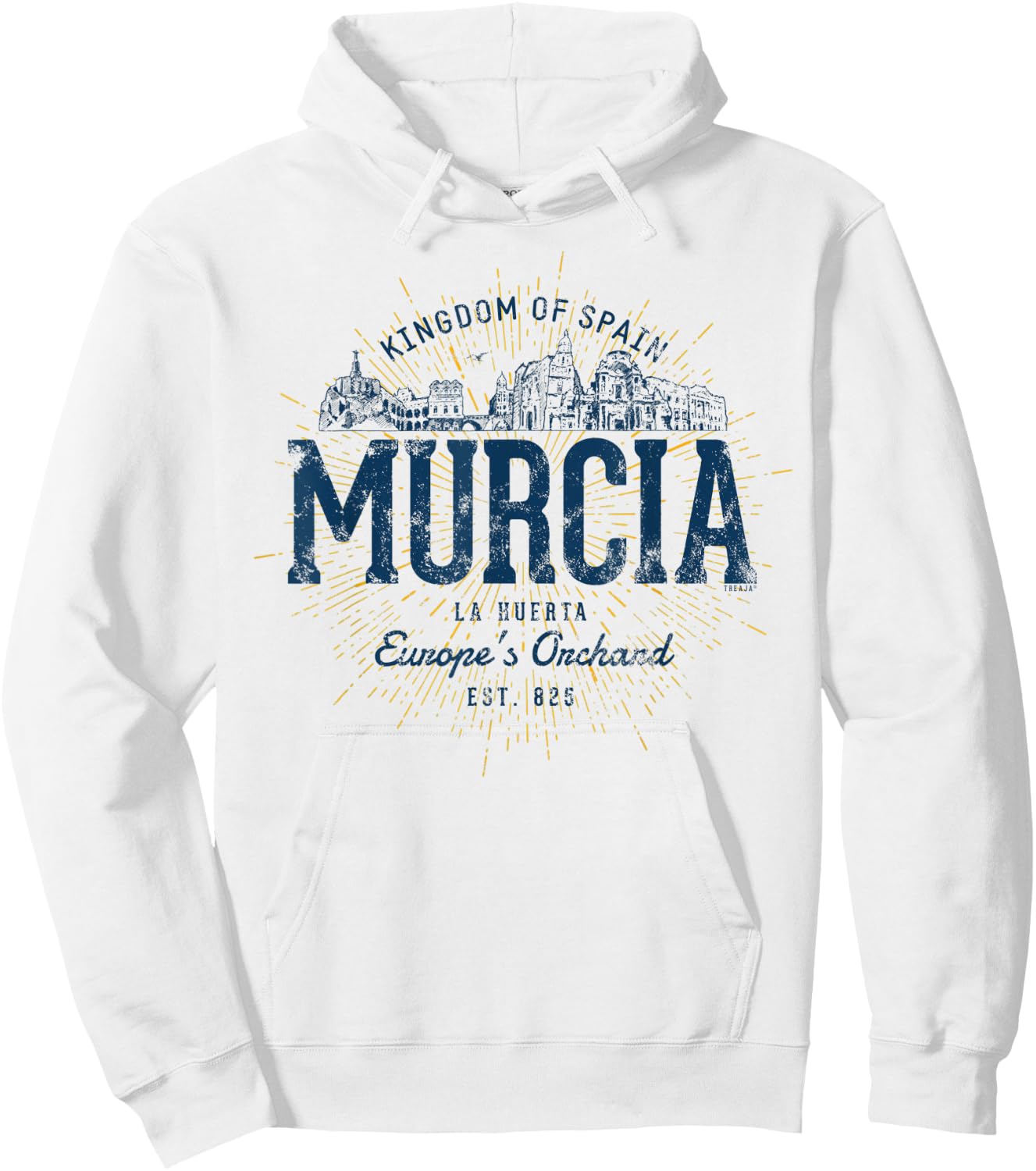 Spain Retro Style Vintage Murcia Hoodie - Hoodie | White
