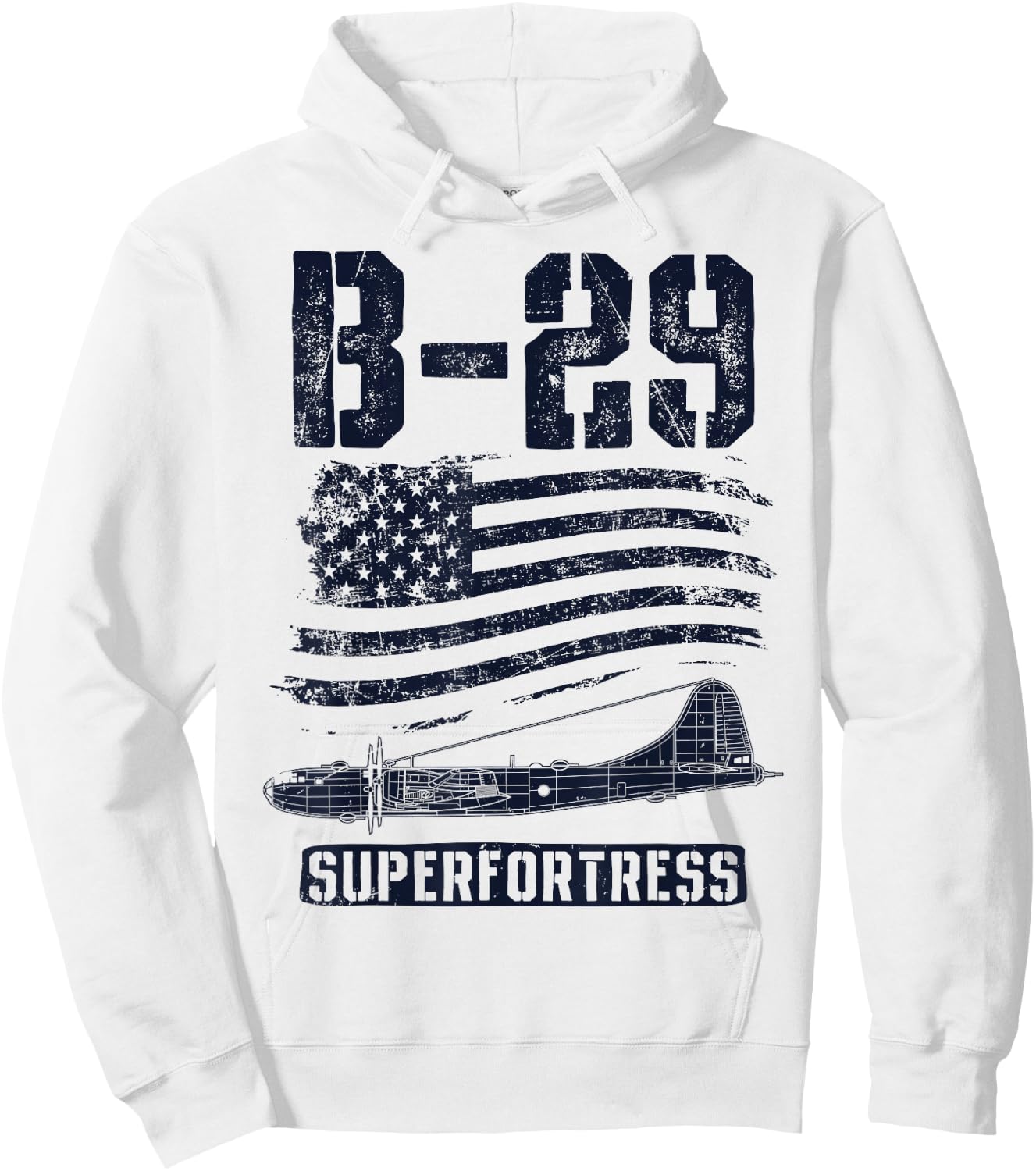B-29 Superfortress Bomber Airplane Pilot Gifts World War II Hoodie - Hoodie | White