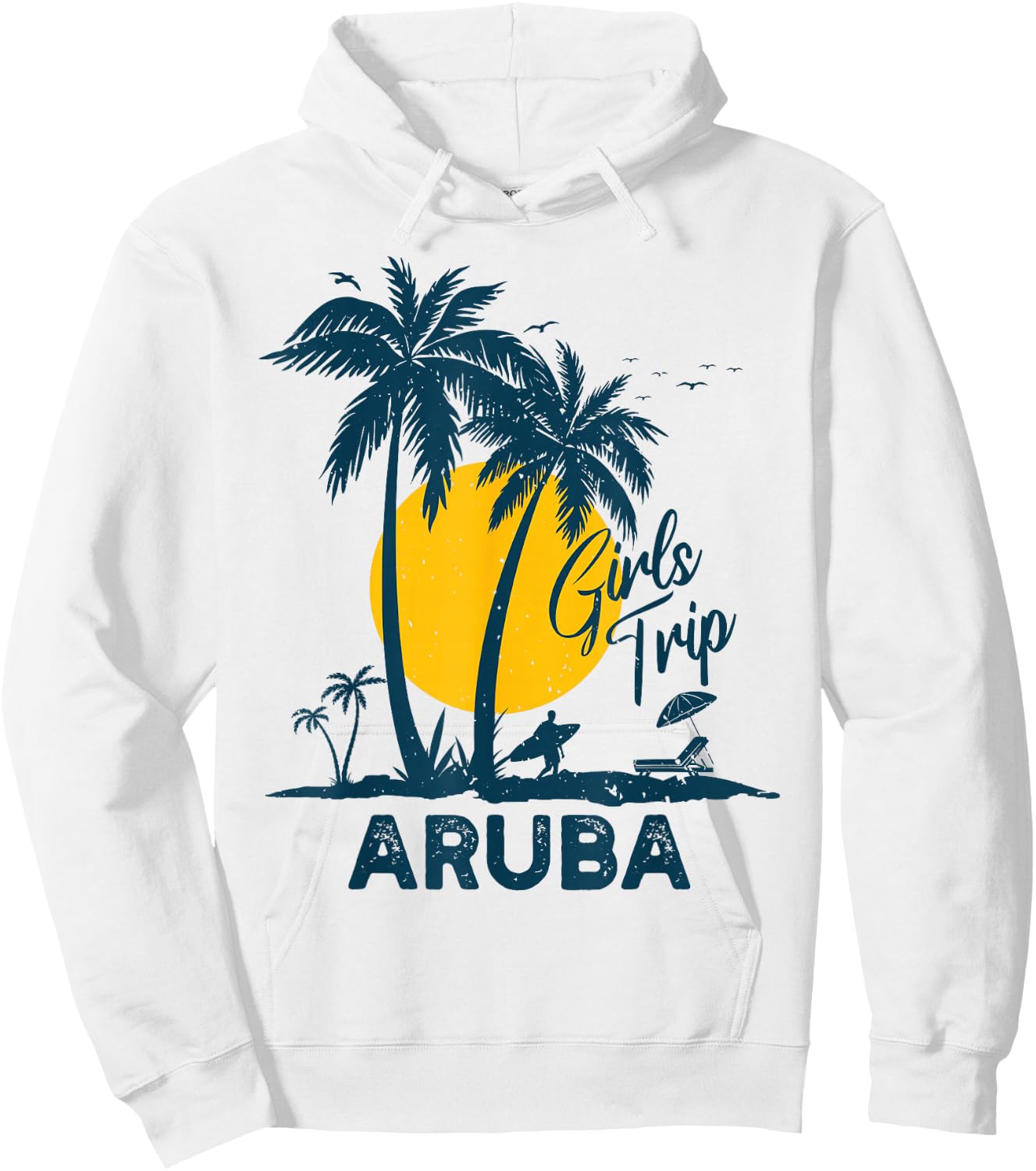 Aruba Girls Trip 2026 Family Vacation Hoodie - Hoodie | White