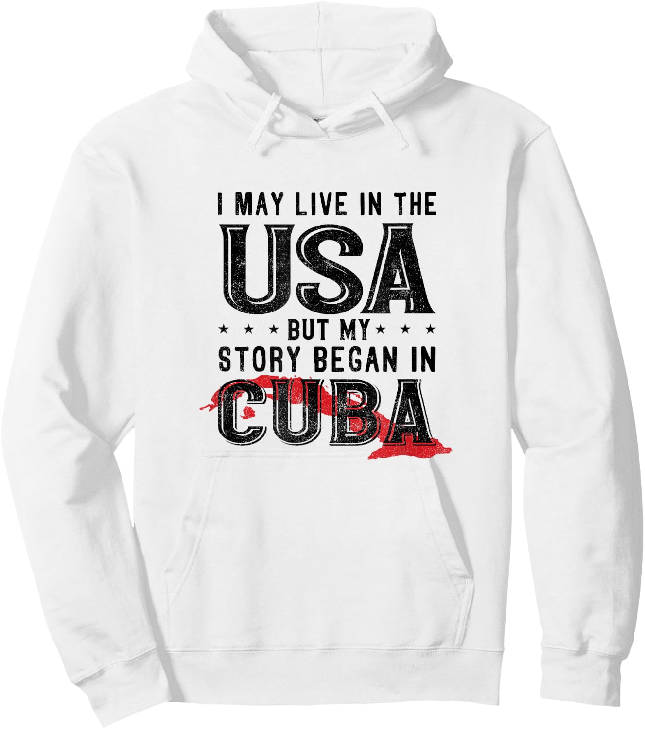 Funny Cuba Lover Graphic Men Kids Cuban Hoodie - Hoodie | White