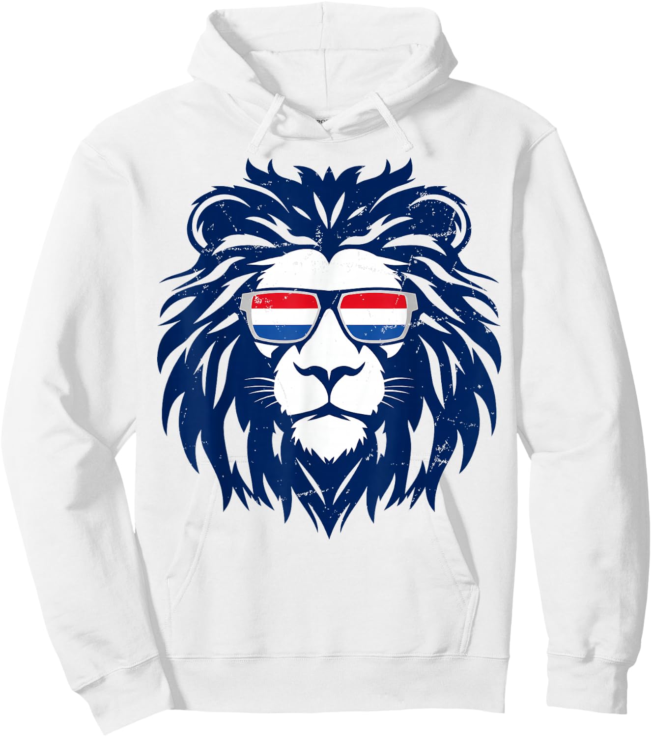 Vintage Dutch Lion Sunglasses Netherlands Hoodie - Hoodie | White