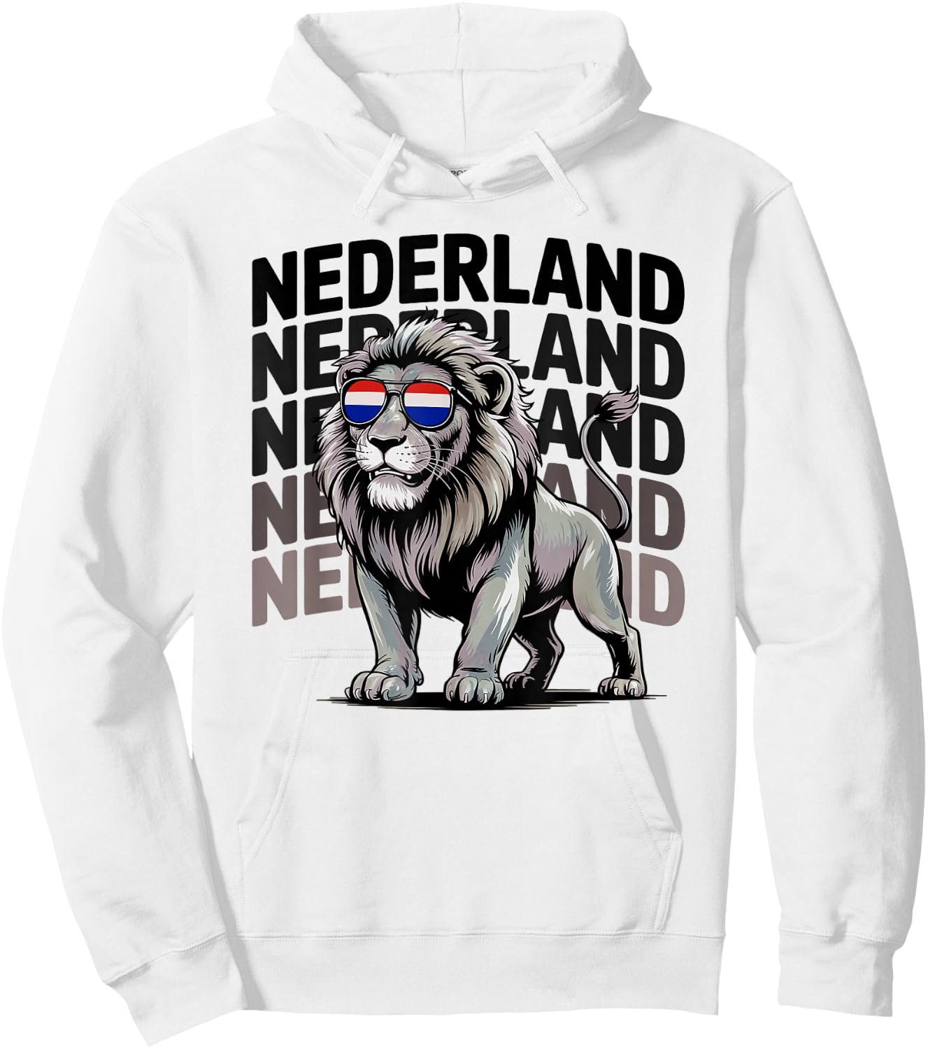 Funny Nederland Boys Netherlands Oranje Holland Lion Vacay Hoodie - Hoodie | White