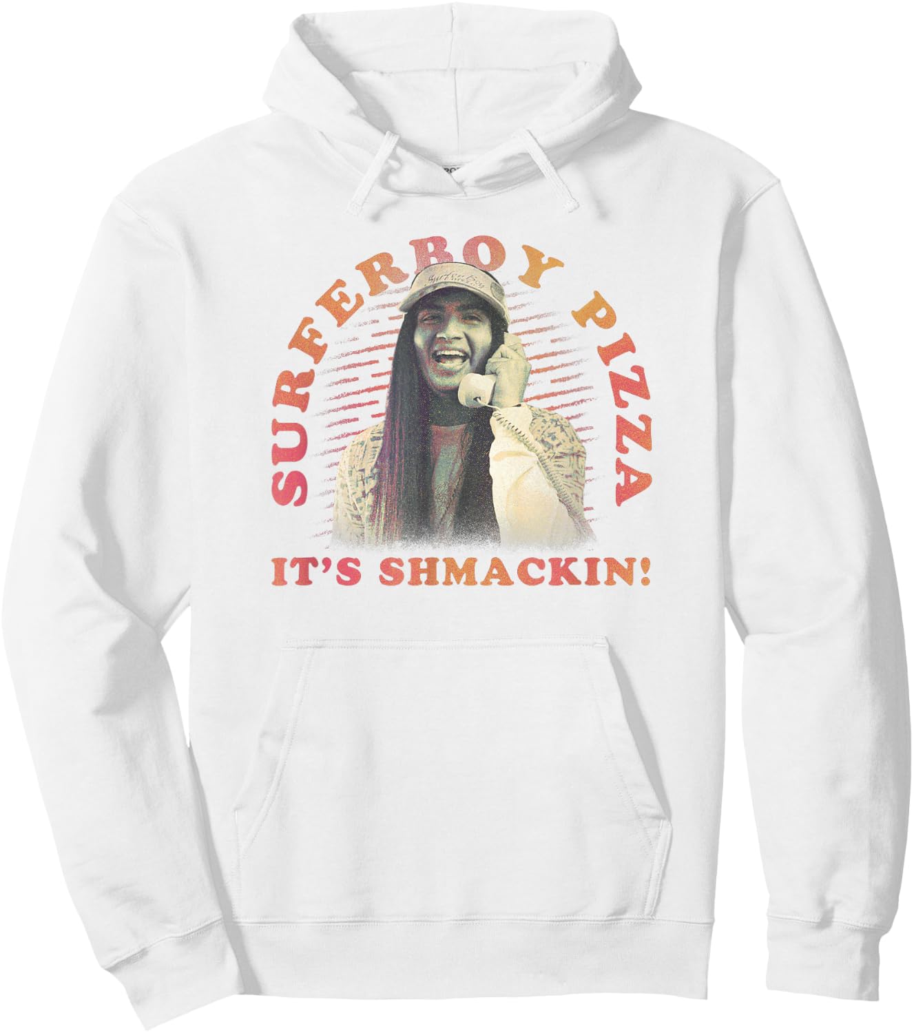 Stranger Things 4 Argyle Surferboy Pizza Poster Hoodie - Hoodie | White