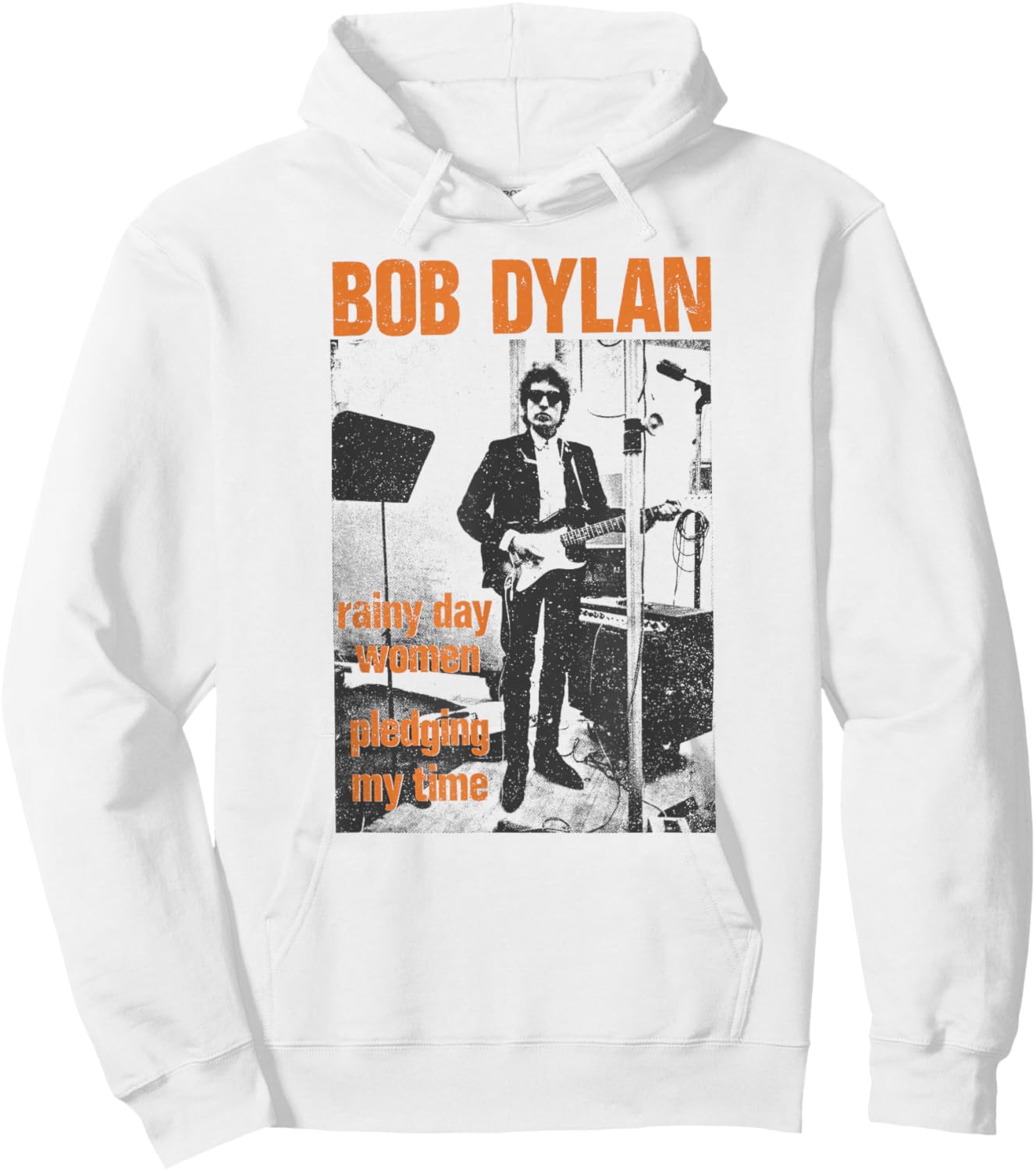 Bob Dylan - Rainy Day Hoodie - Hoodie | White