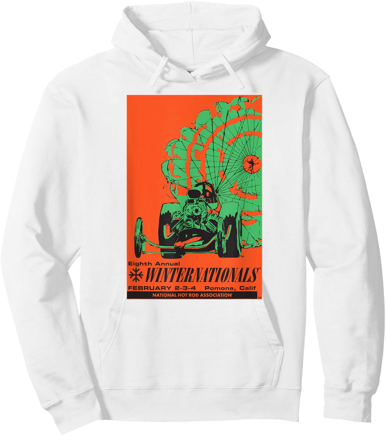 NHRA 1968 Winternationals Hoodie - Hoodie | White